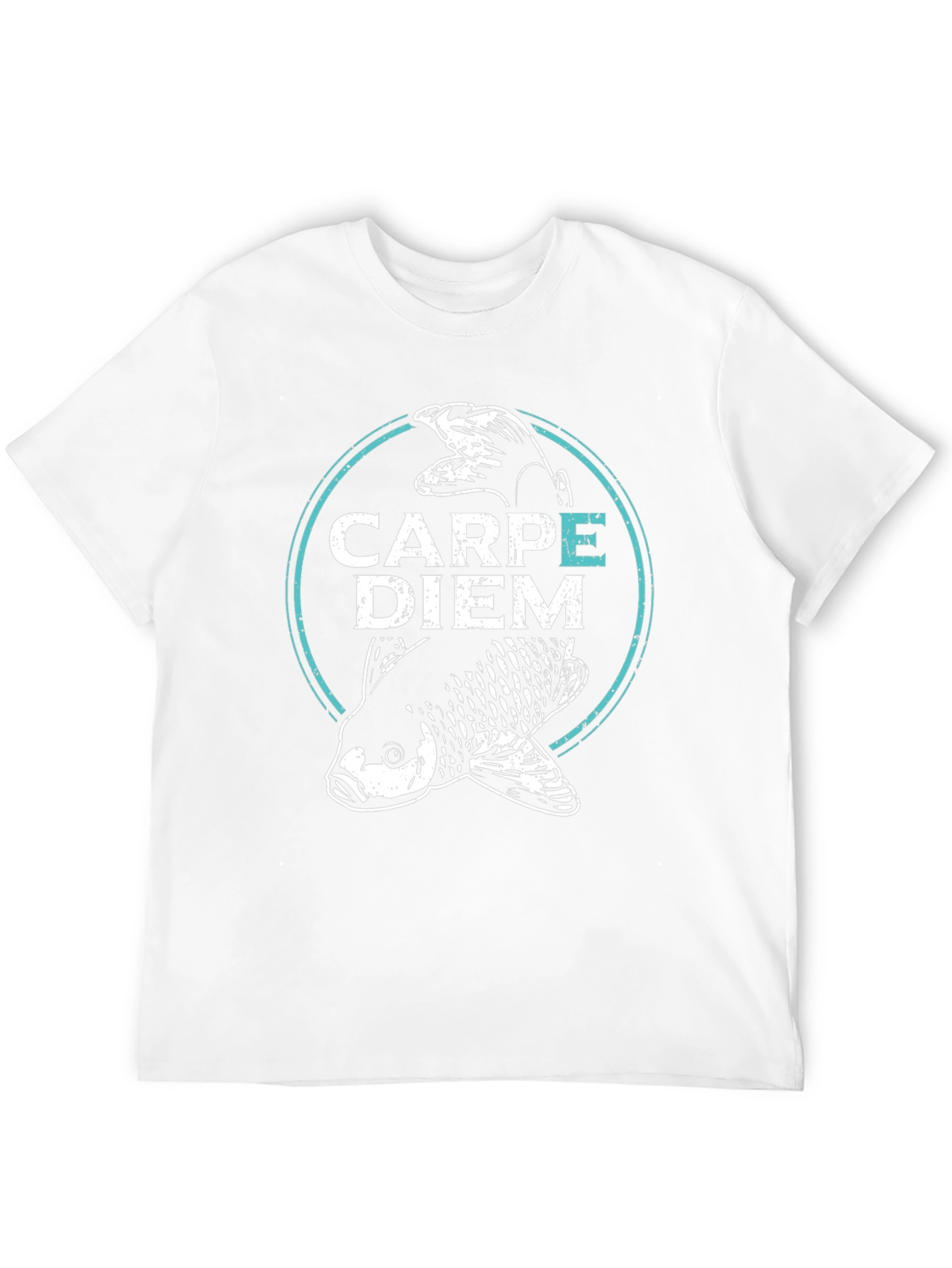Carpe Diem Fish Graphic T-Shirt - Black