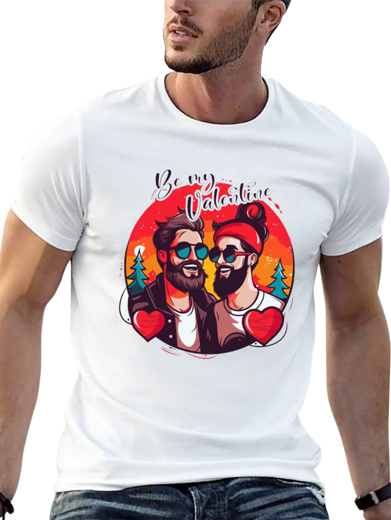 Be My Valentine T-Shirt - Graphic Print