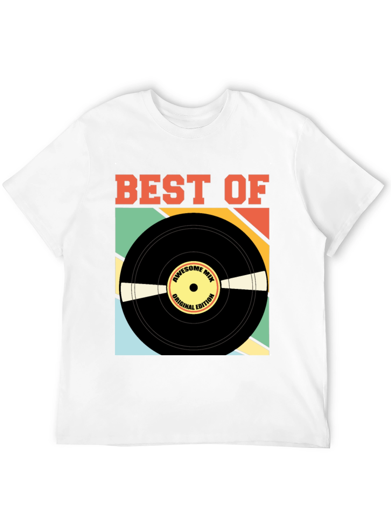 Best of Awesome Mix Retro Vinyl Record T-Shirt