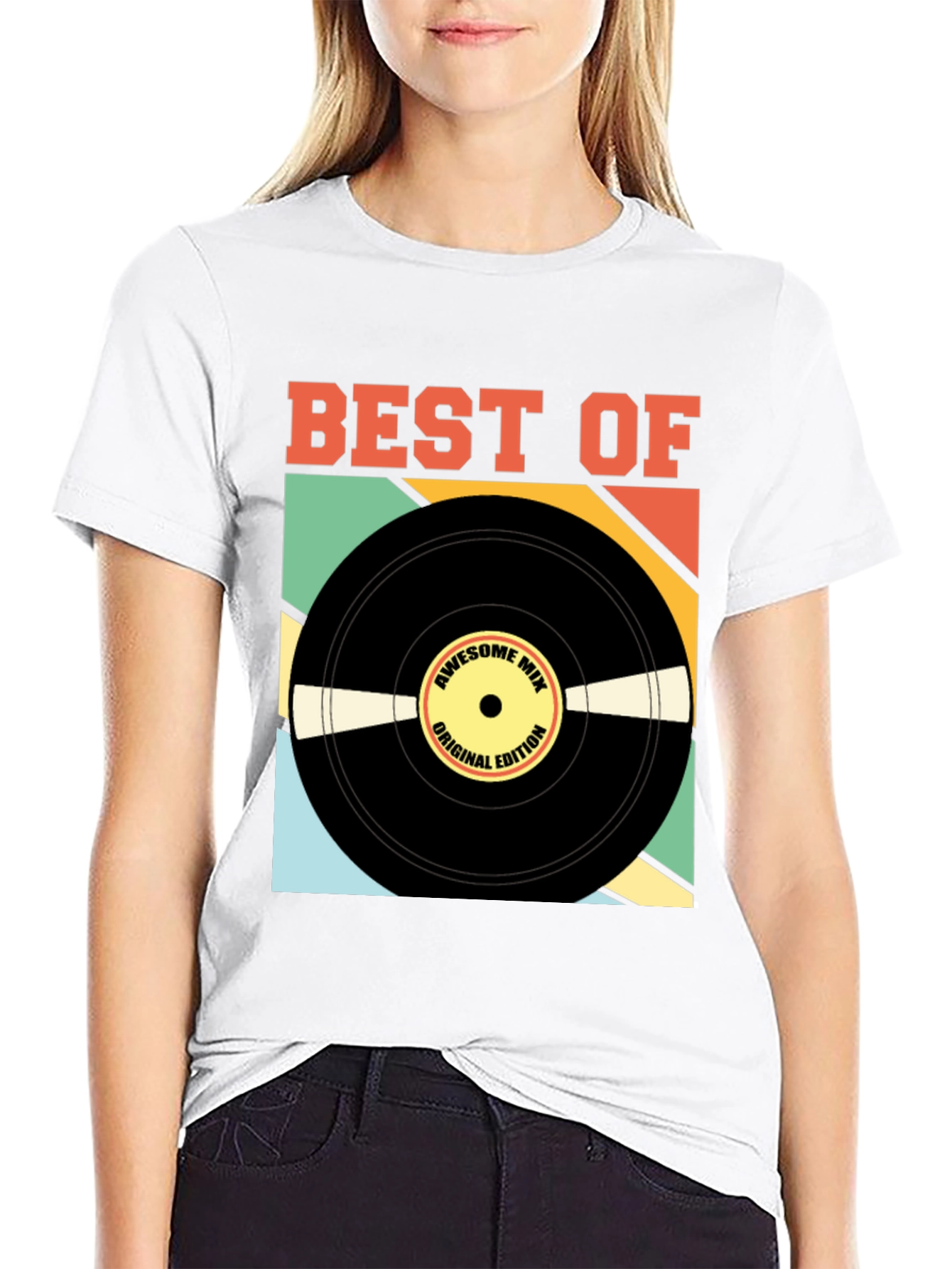 Best of Awesome Mix Retro Vinyl Record T-Shirt