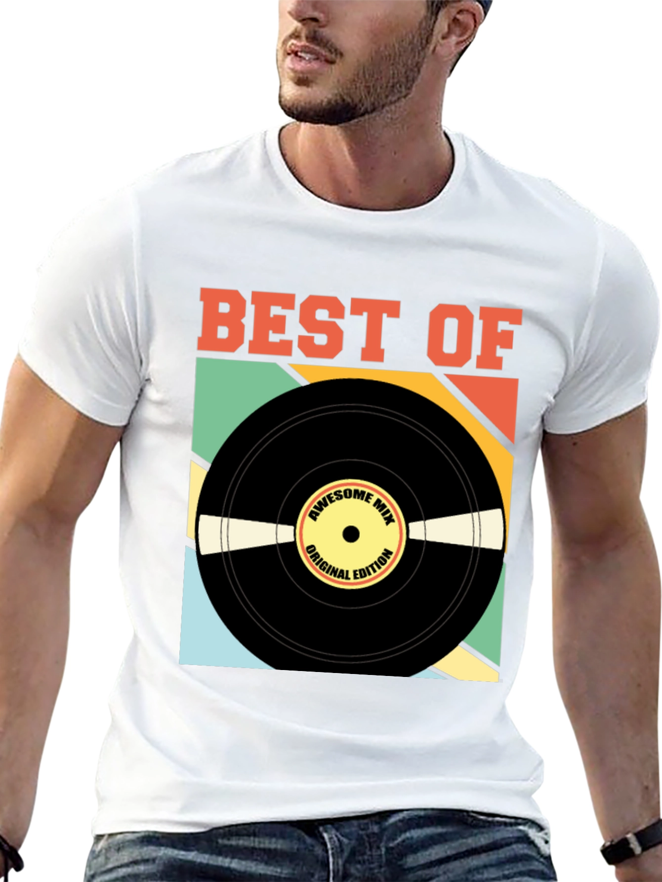 Best of Awesome Mix Retro Vinyl Record T-Shirt