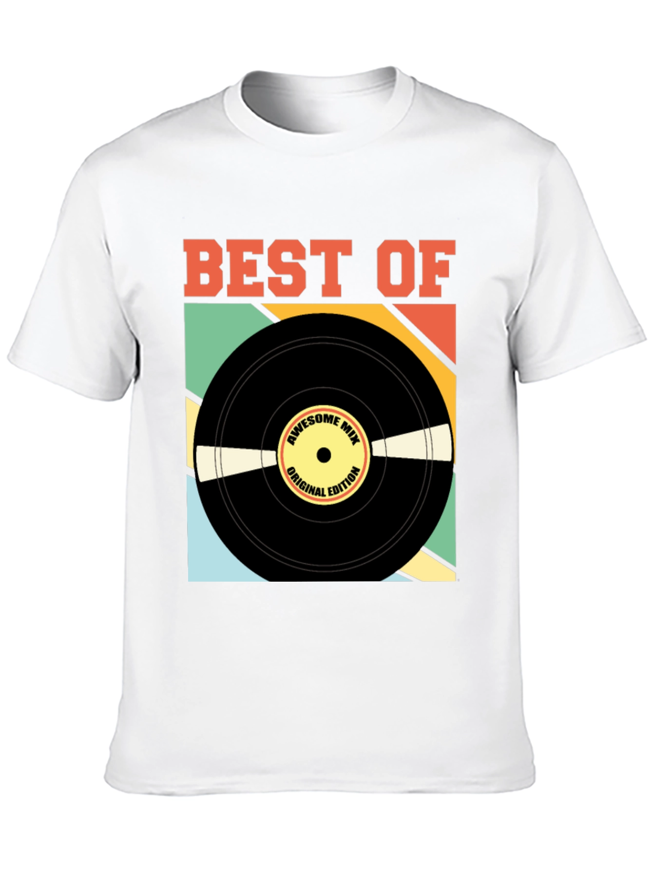 Best of Awesome Mix Retro Vinyl Record T-Shirt