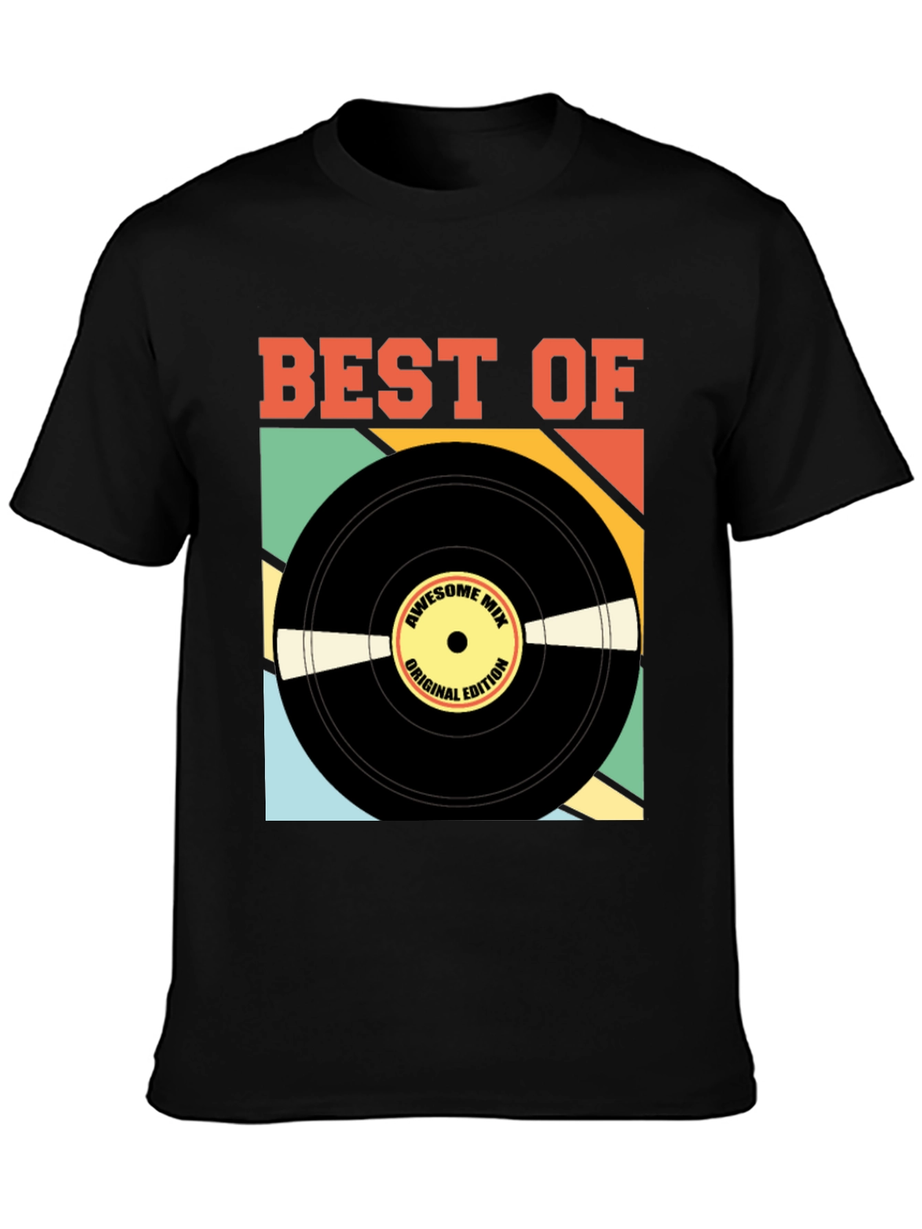 Best of Awesome Mix Retro Vinyl Record T-Shirt