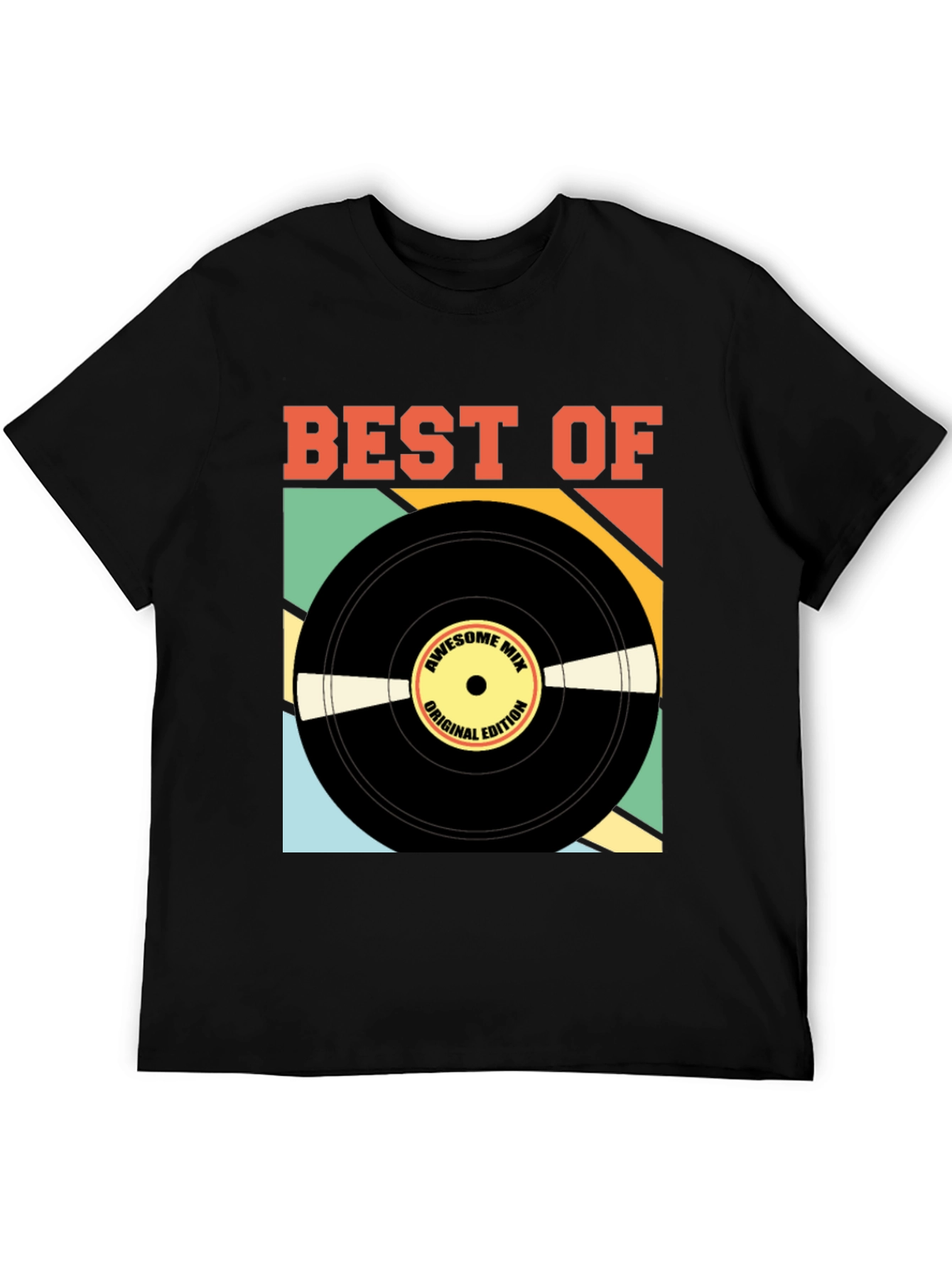 Best of Awesome Mix Retro Vinyl Record T-Shirt