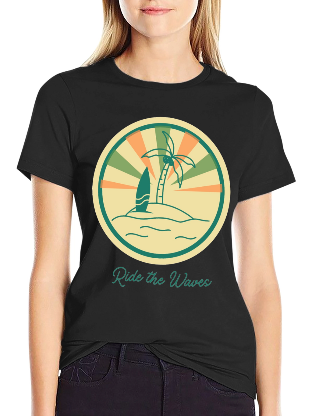 Ride the Waves Graphic Tee - Retro Surf Vibes