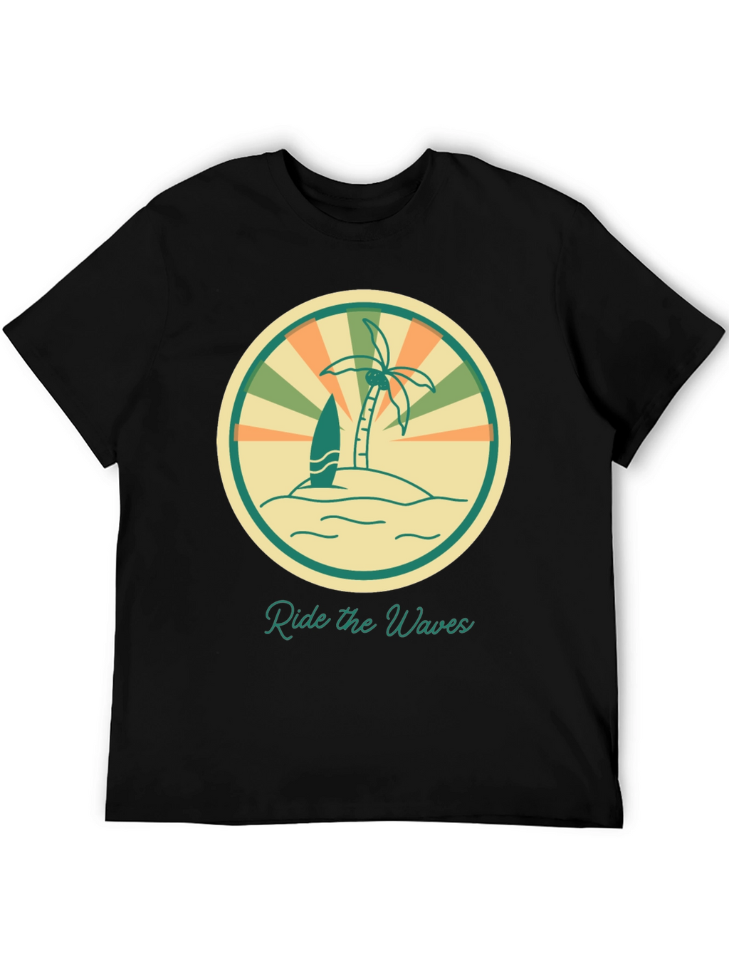 Ride the Waves Graphic Tee - Retro Surf Vibes