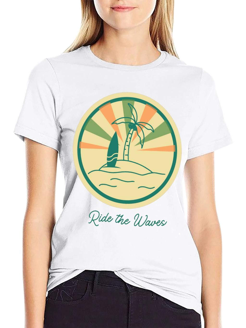 Ride the Waves Graphic Tee - Retro Surf Vibes