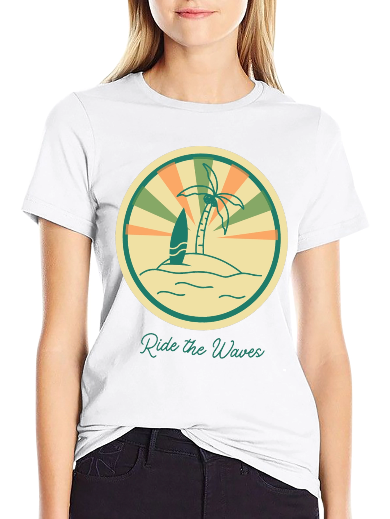 Ride the Waves Graphic Tee - Retro Surf Vibes