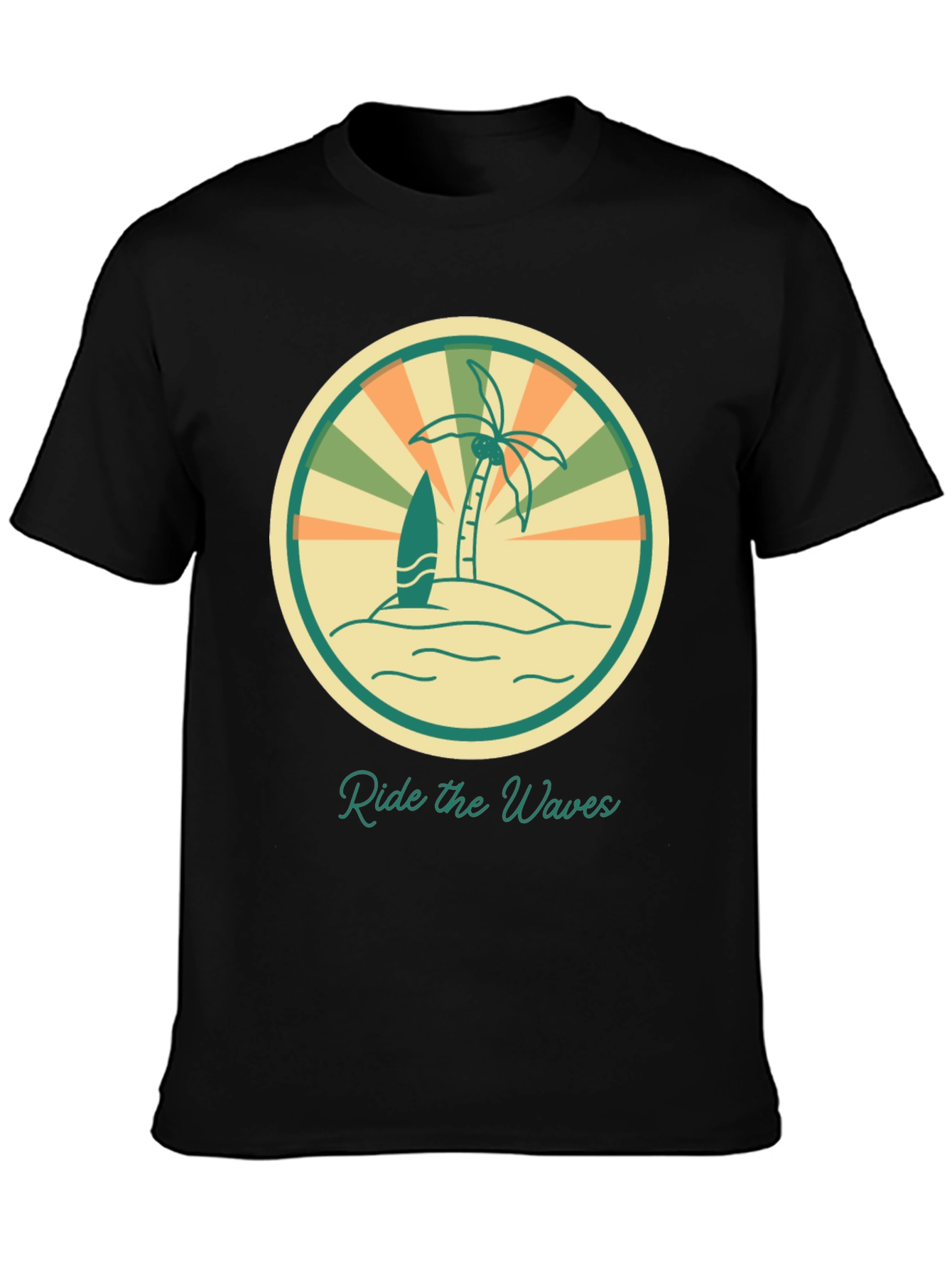 Ride the Waves Graphic Tee - Retro Surf Vibes
