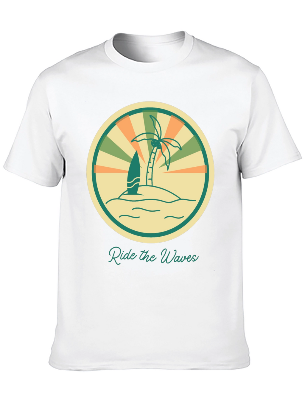 Ride the Waves Graphic Tee - Retro Surf Vibes
