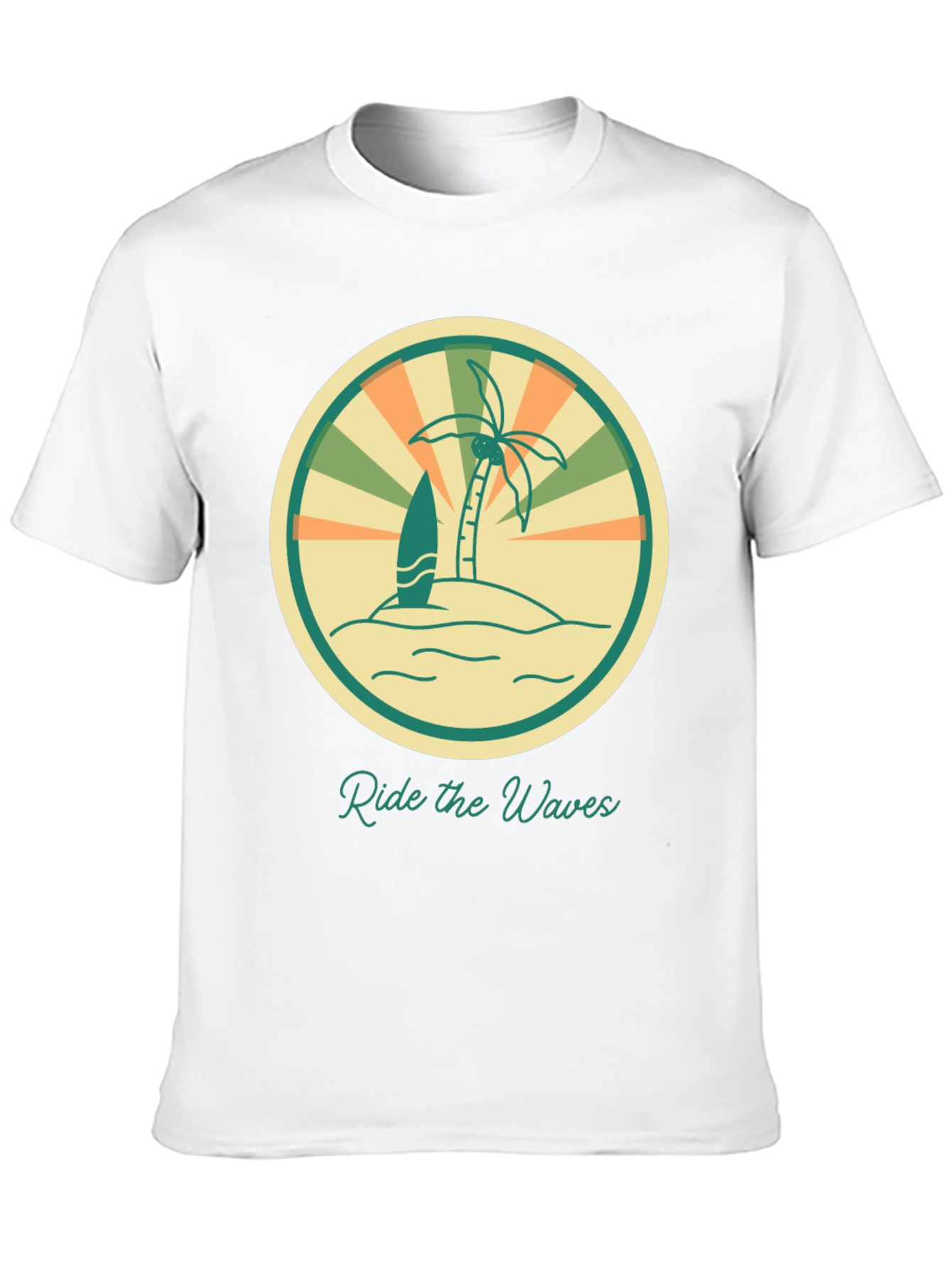 Ride the Waves Graphic Tee - Retro Surf Vibes