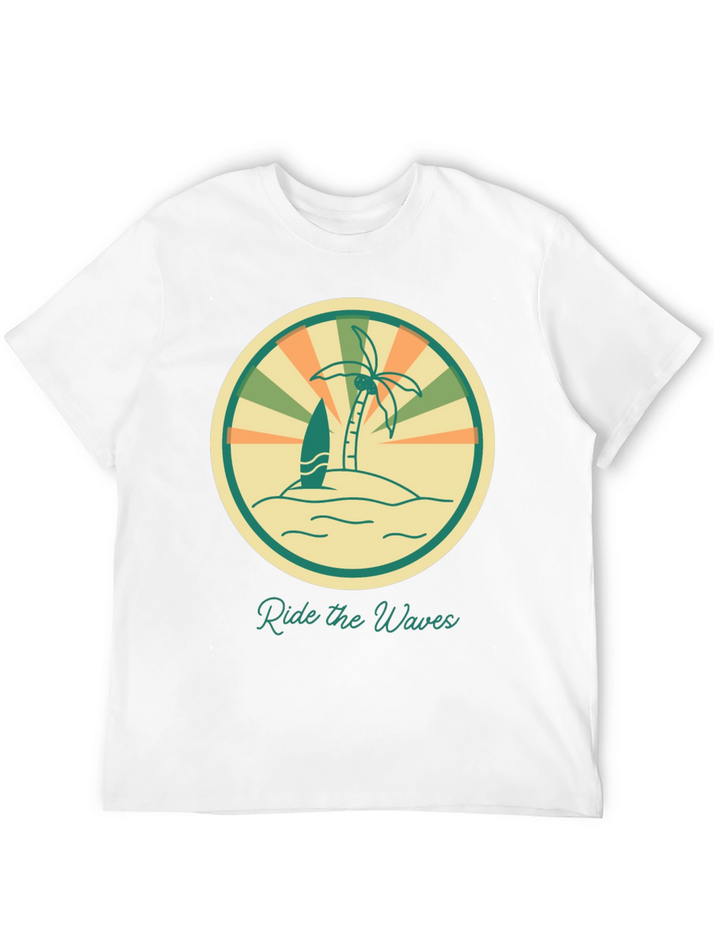 Ride the Waves Graphic Tee - Retro Surf Vibes