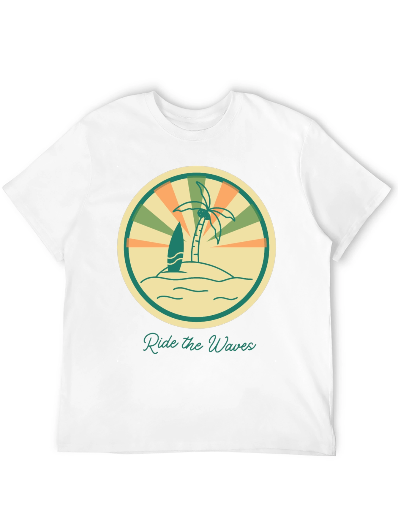 Ride the Waves Graphic Tee - Retro Surf Vibes