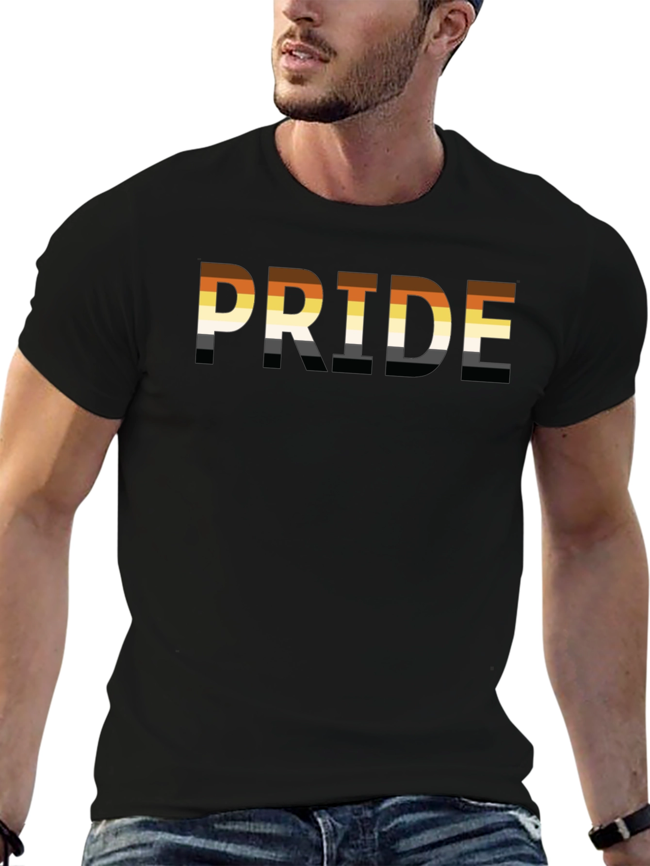 Bear Pride Graphic T-Shirt - Black