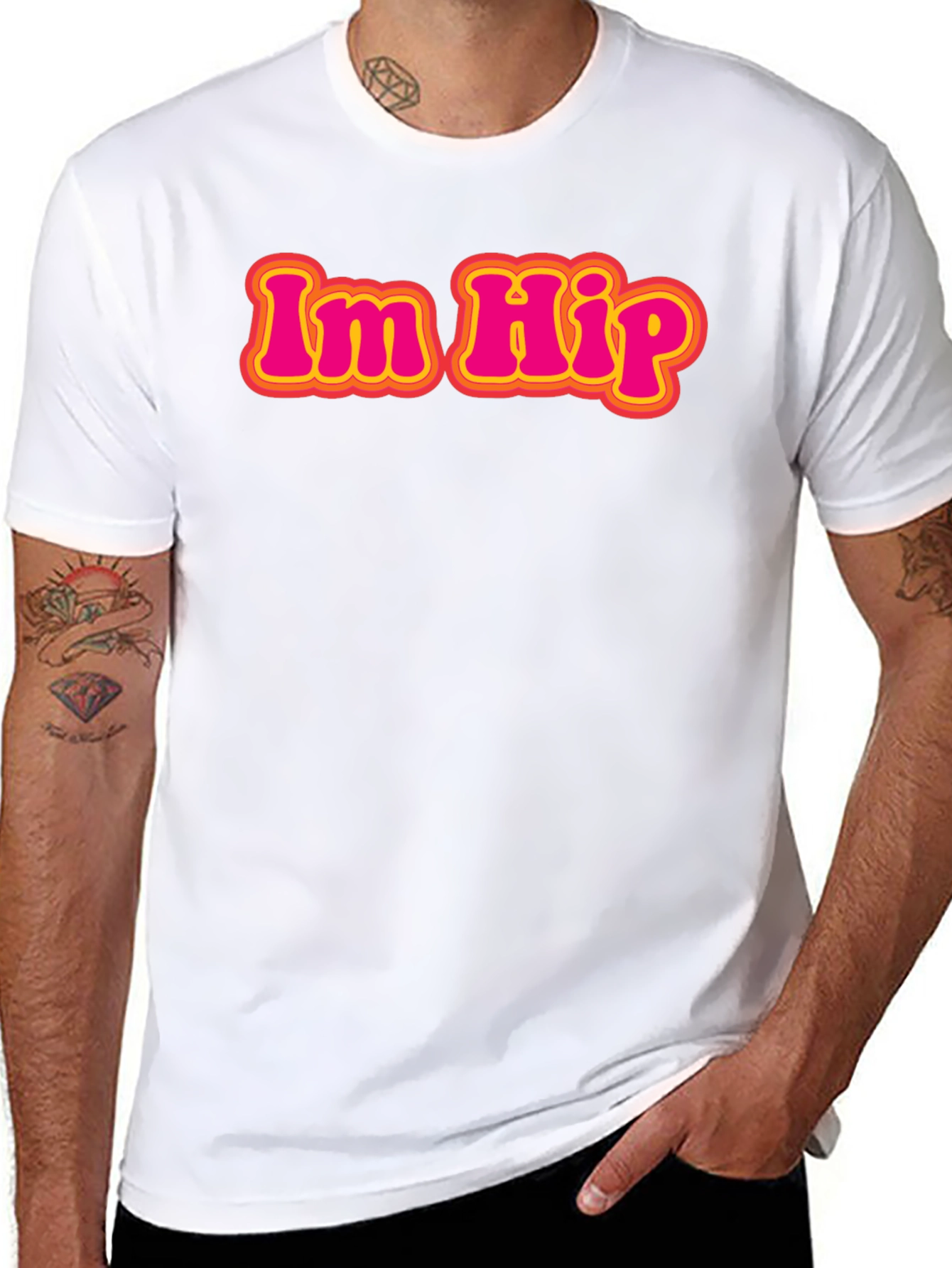 Im Hip Retro Graphic Tee - Classic Black T-Shirt