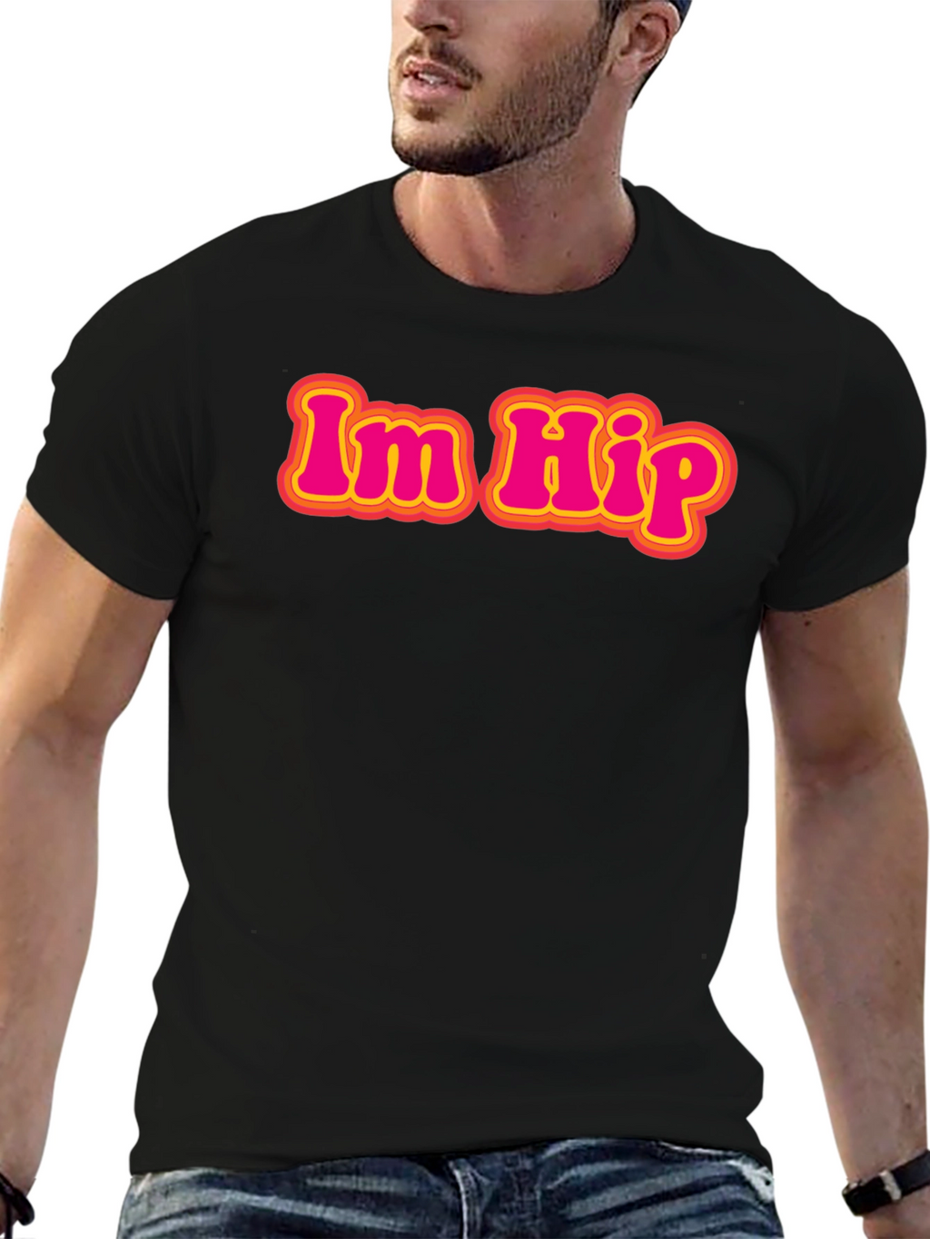 Im Hip Retro Graphic Tee - Classic Black T-Shirt