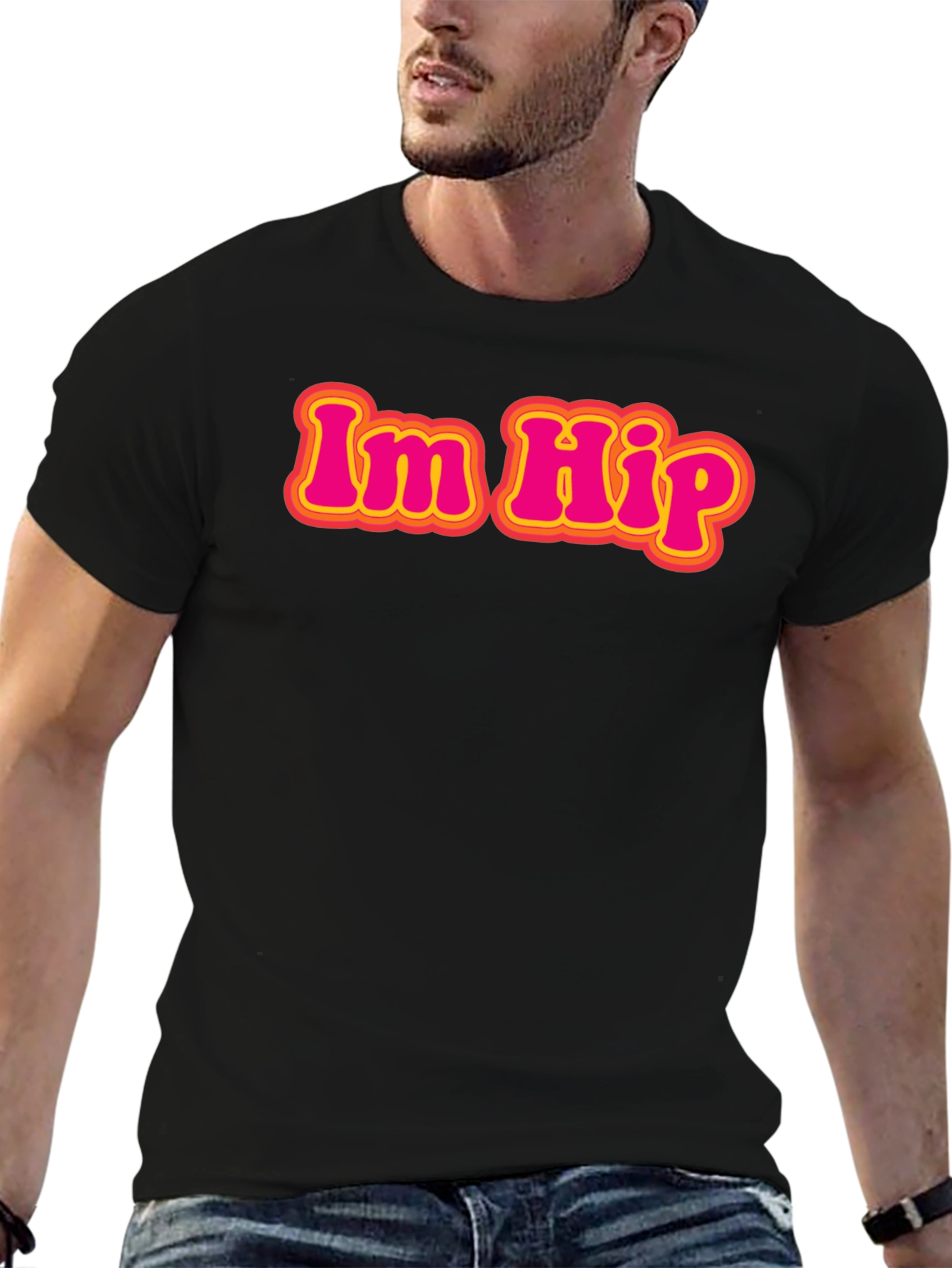 Im Hip Retro Graphic Tee - Classic Black T-Shirt