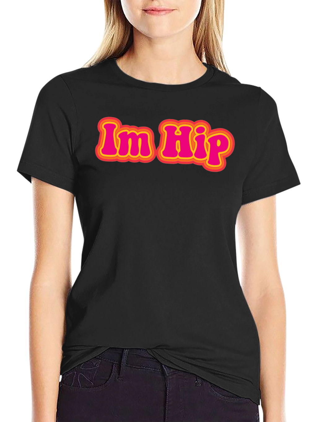 Im Hip Retro Graphic Tee - Classic Black T-Shirt
