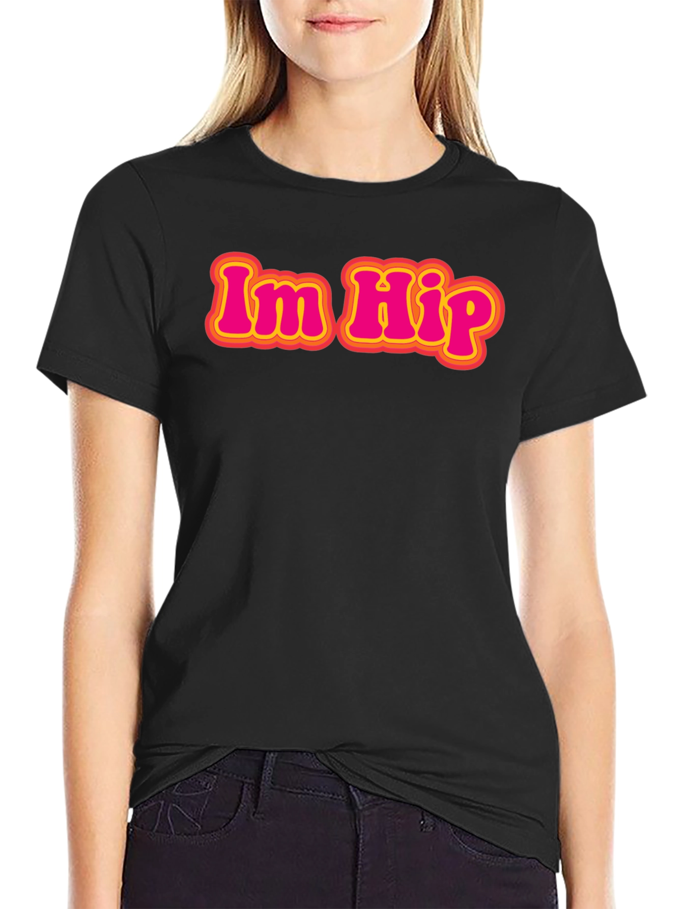 Im Hip Retro Graphic Tee - Classic Black T-Shirt