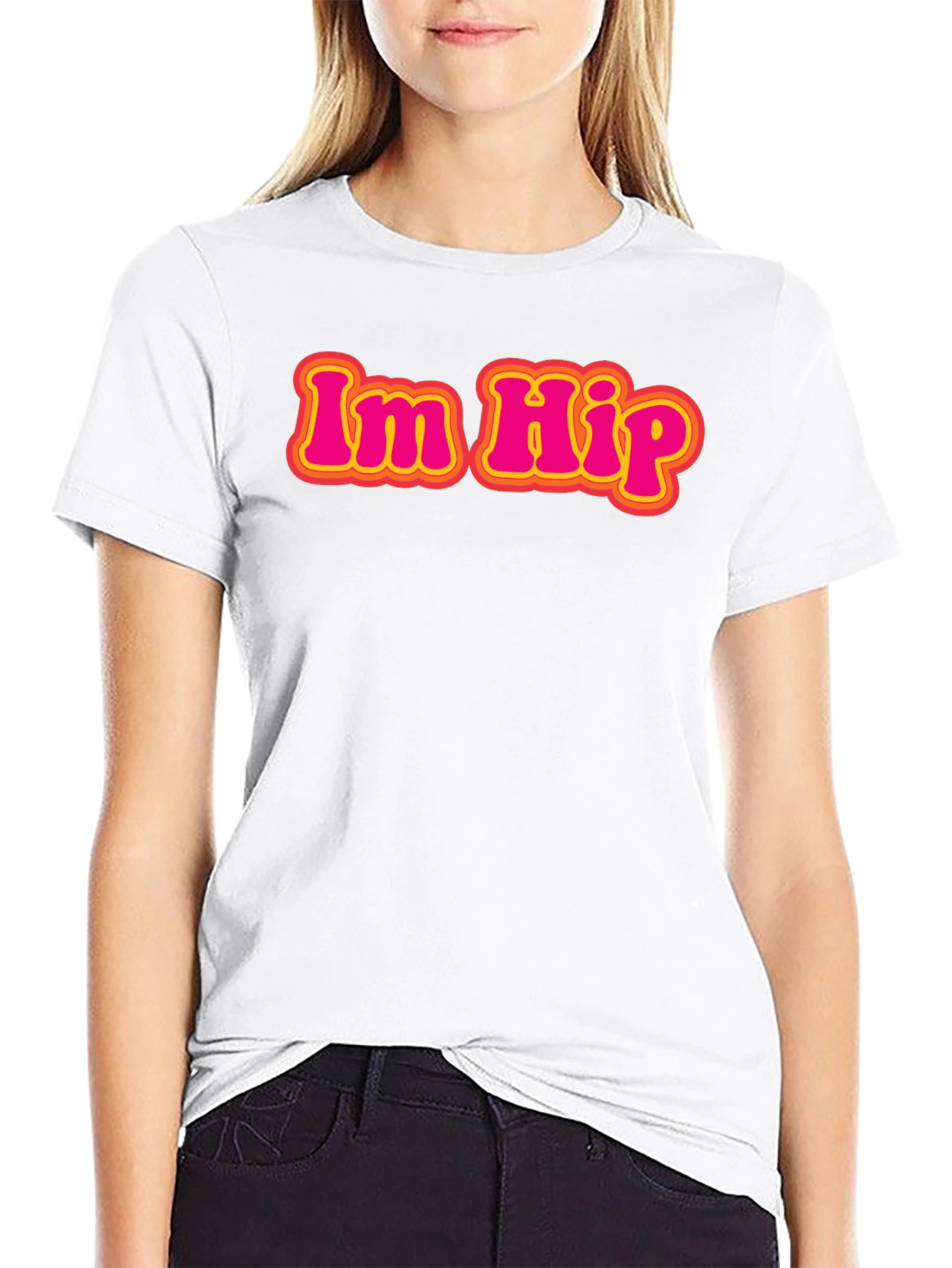 Im Hip Retro Graphic Tee - Classic Black T-Shirt