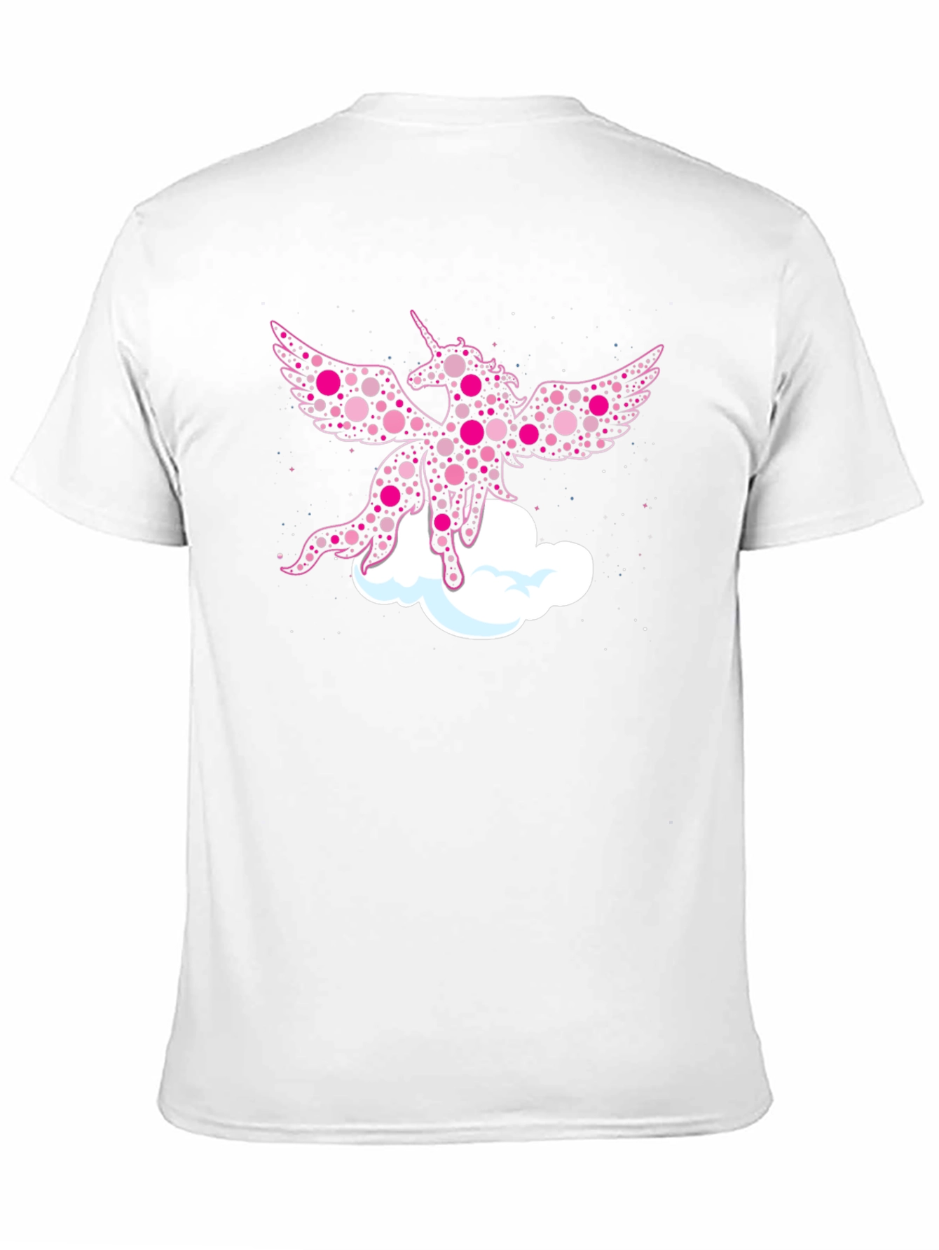 Whimsical Unicorn Graphic Tee - Black Cotton Blend