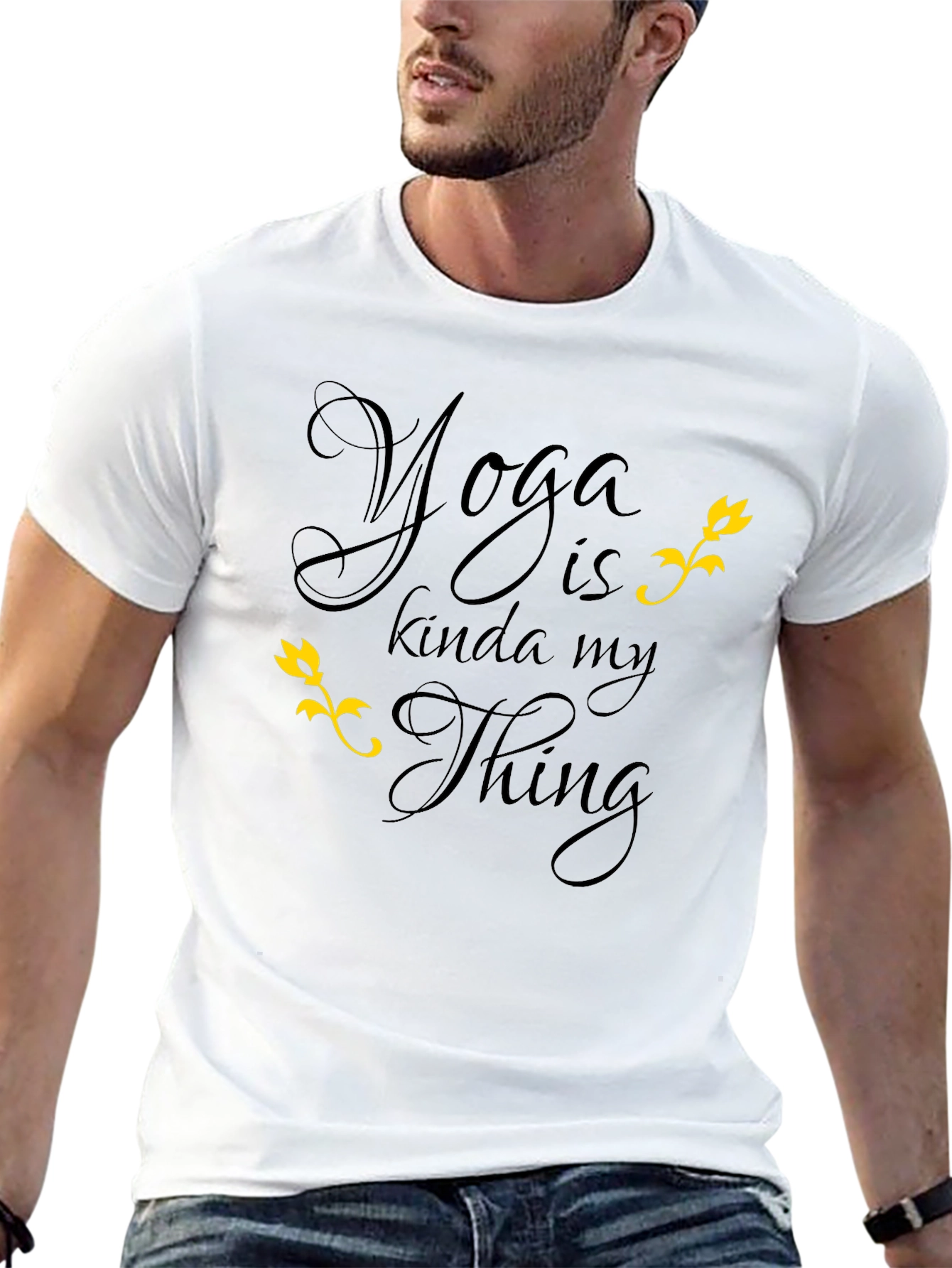 Yoga is Kinda My Thing T-Shirt Black Graphic Tee