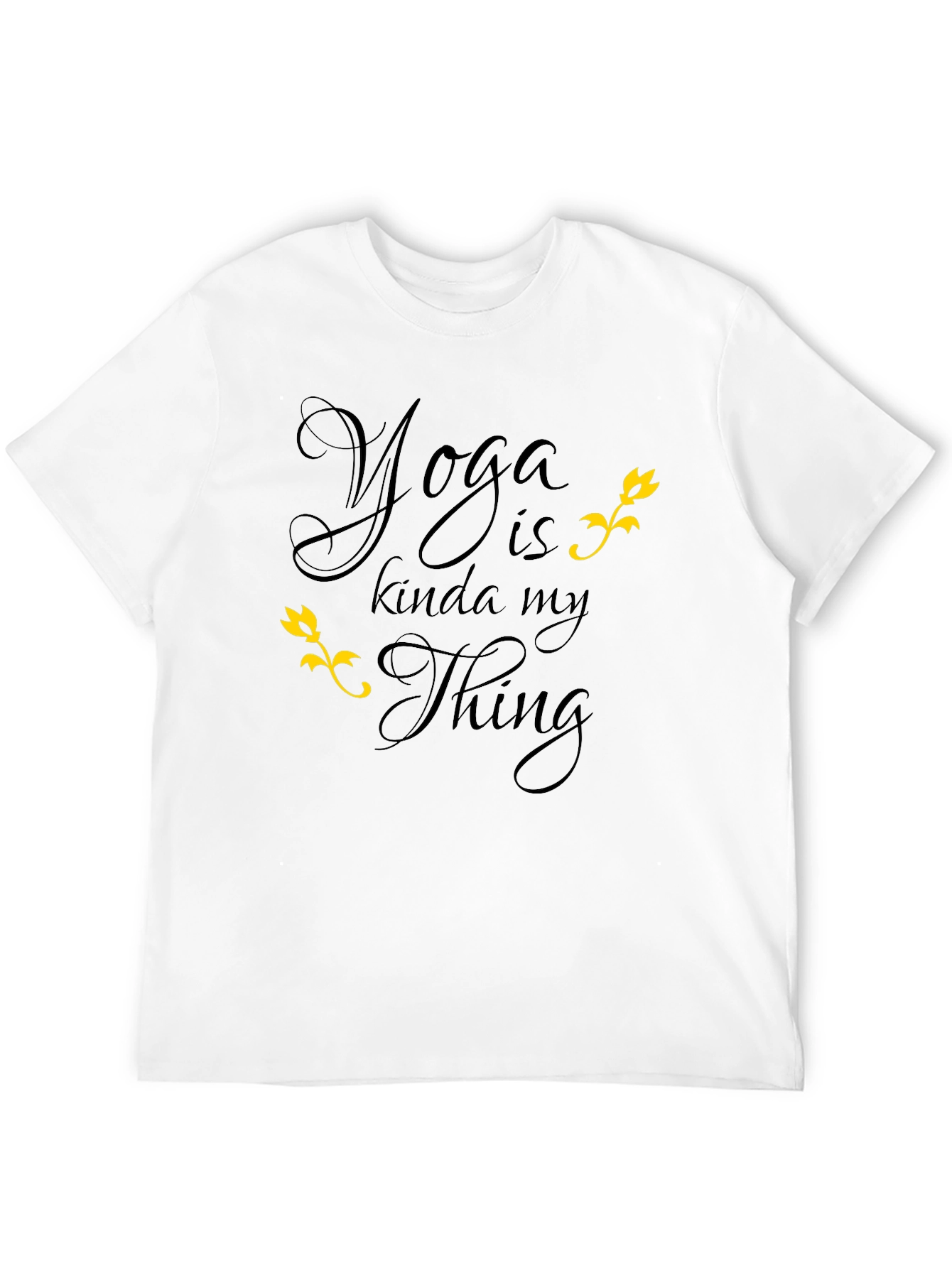 Yoga is Kinda My Thing T-Shirt Black Graphic Tee