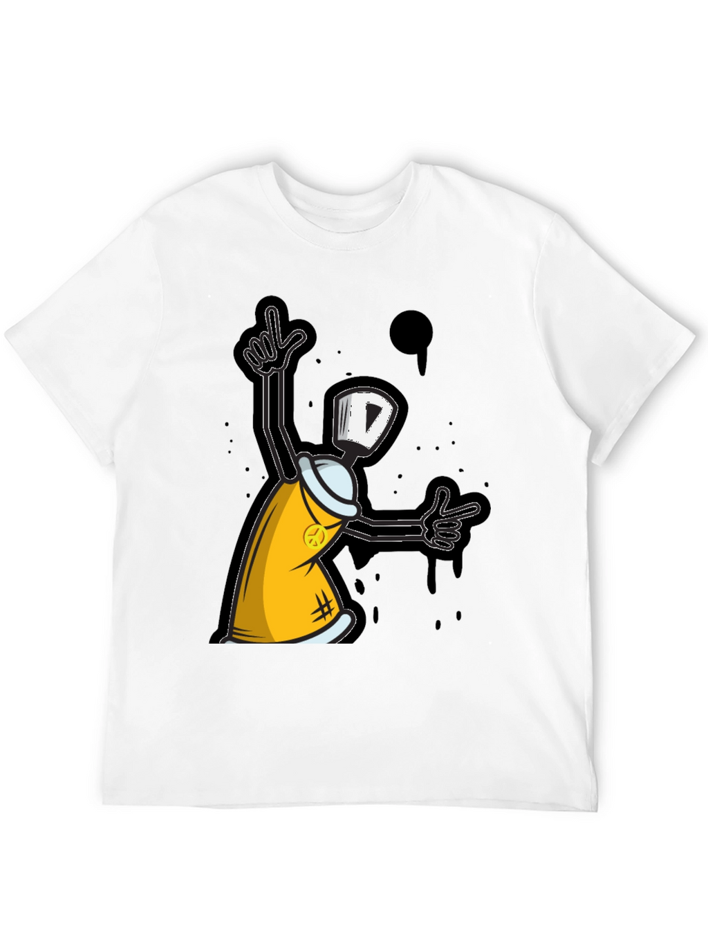Graffiti Spray Can Graphic T-Shirt