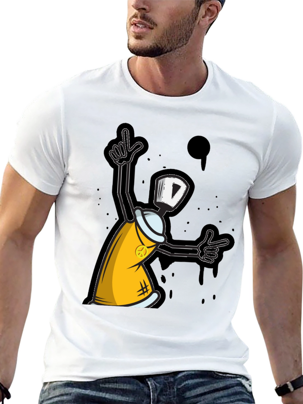 Graffiti Spray Can Graphic T-Shirt