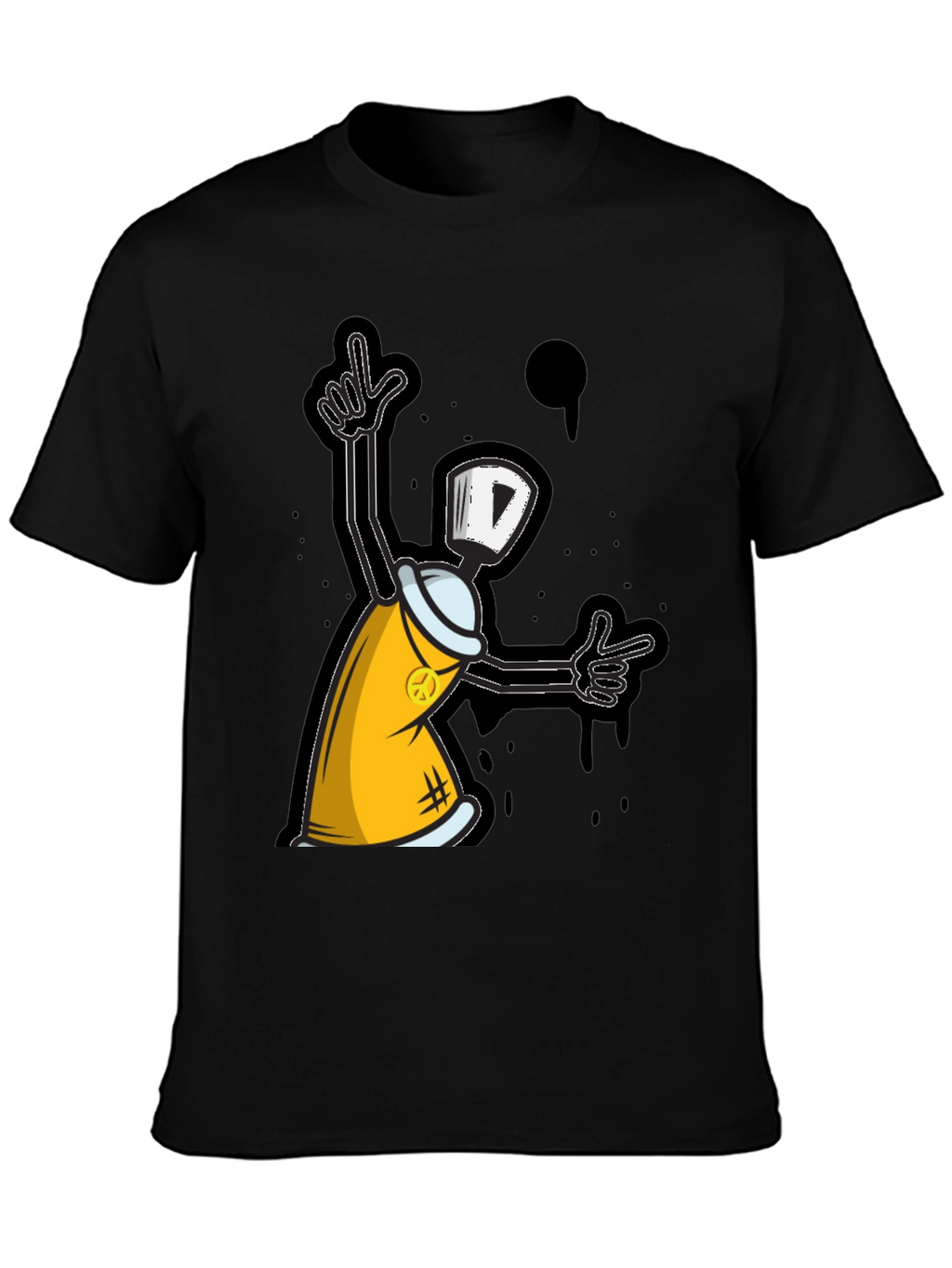 Graffiti Spray Can Graphic T-Shirt