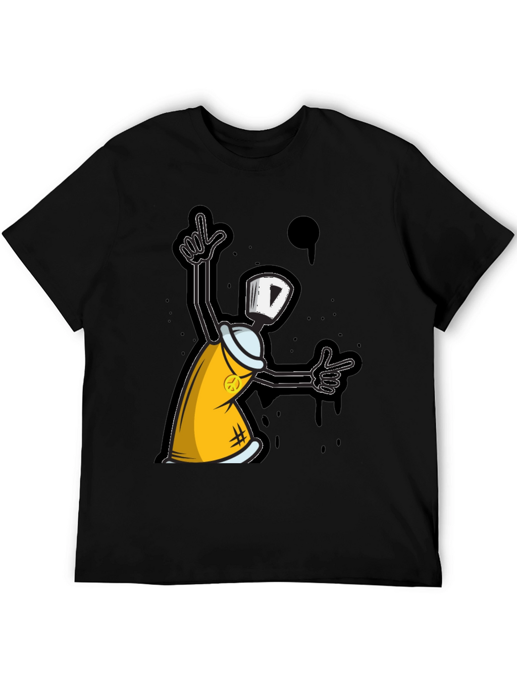 Graffiti Spray Can Graphic T-Shirt