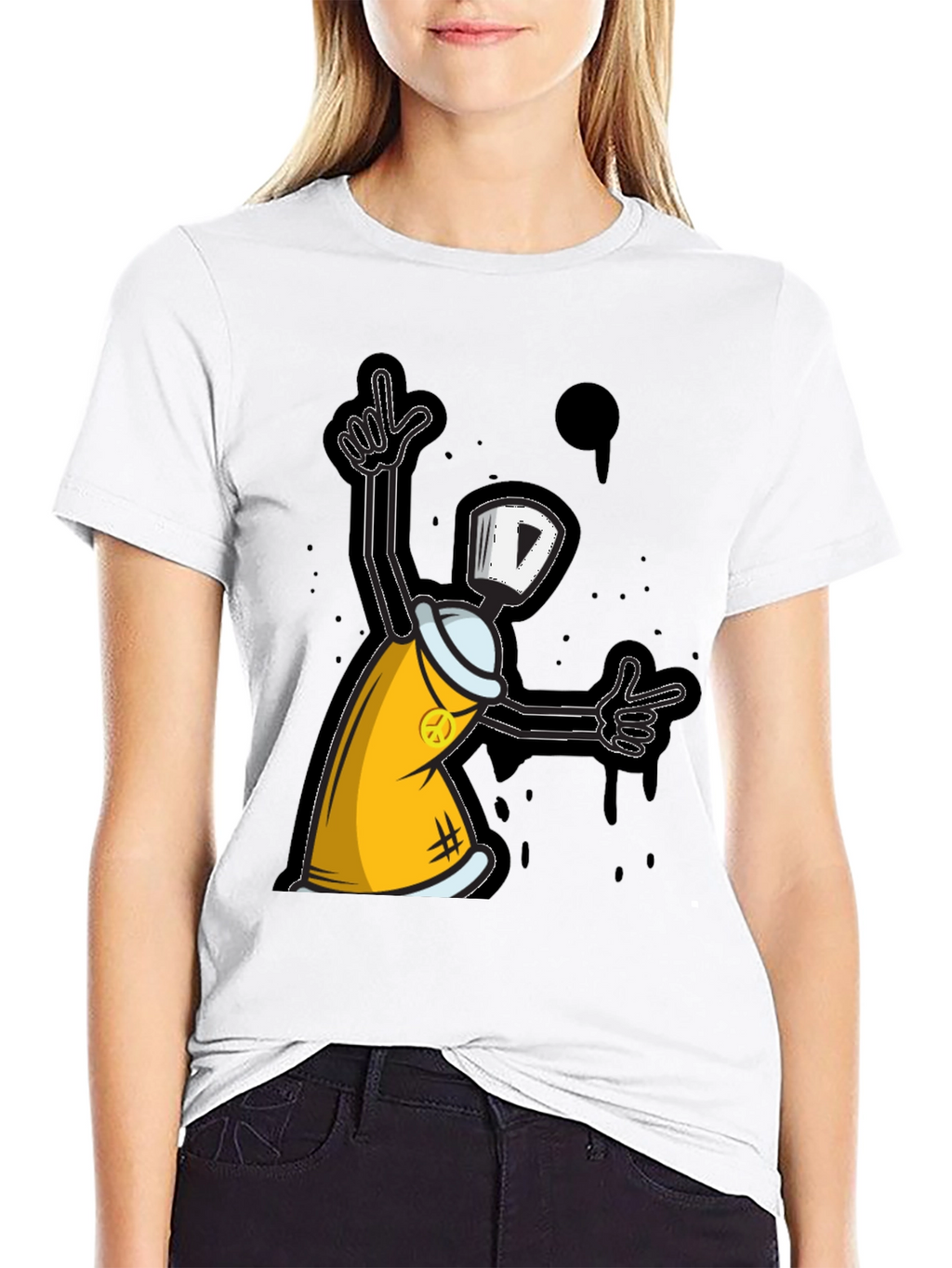 Graffiti Spray Can Graphic T-Shirt