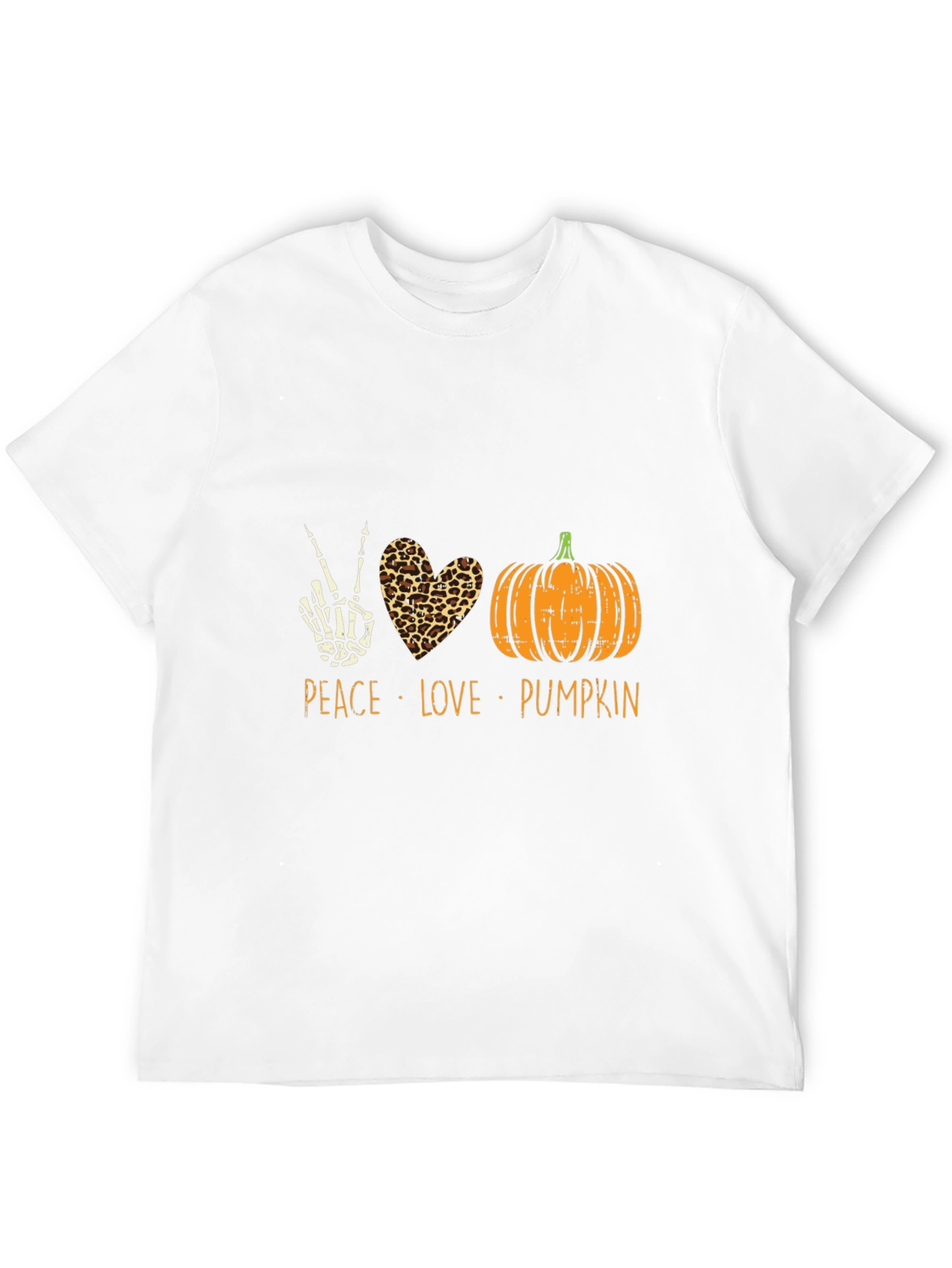 Peace Love Pumpkin Halloween T-Shirt