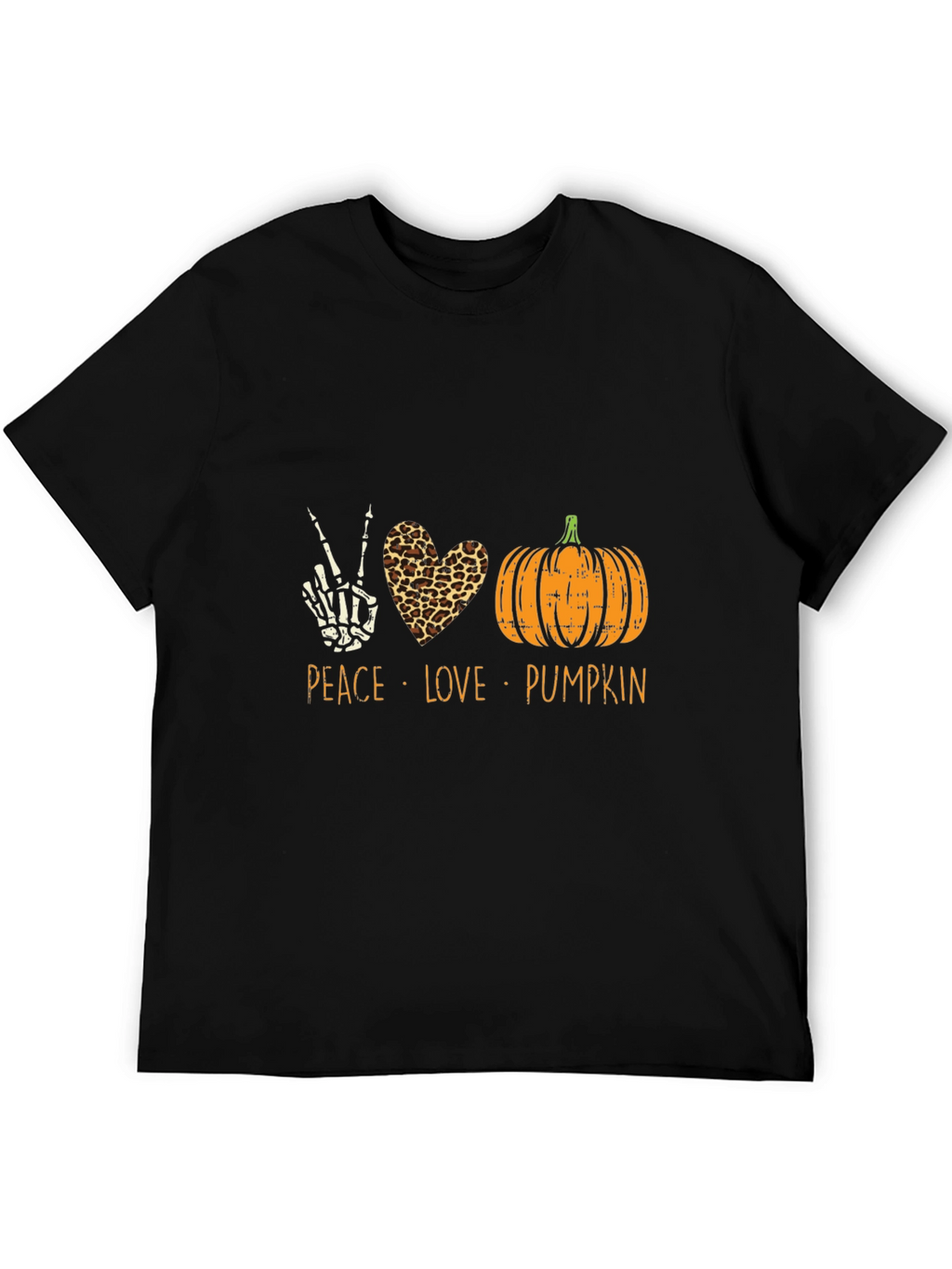 Peace Love Pumpkin Halloween T-Shirt