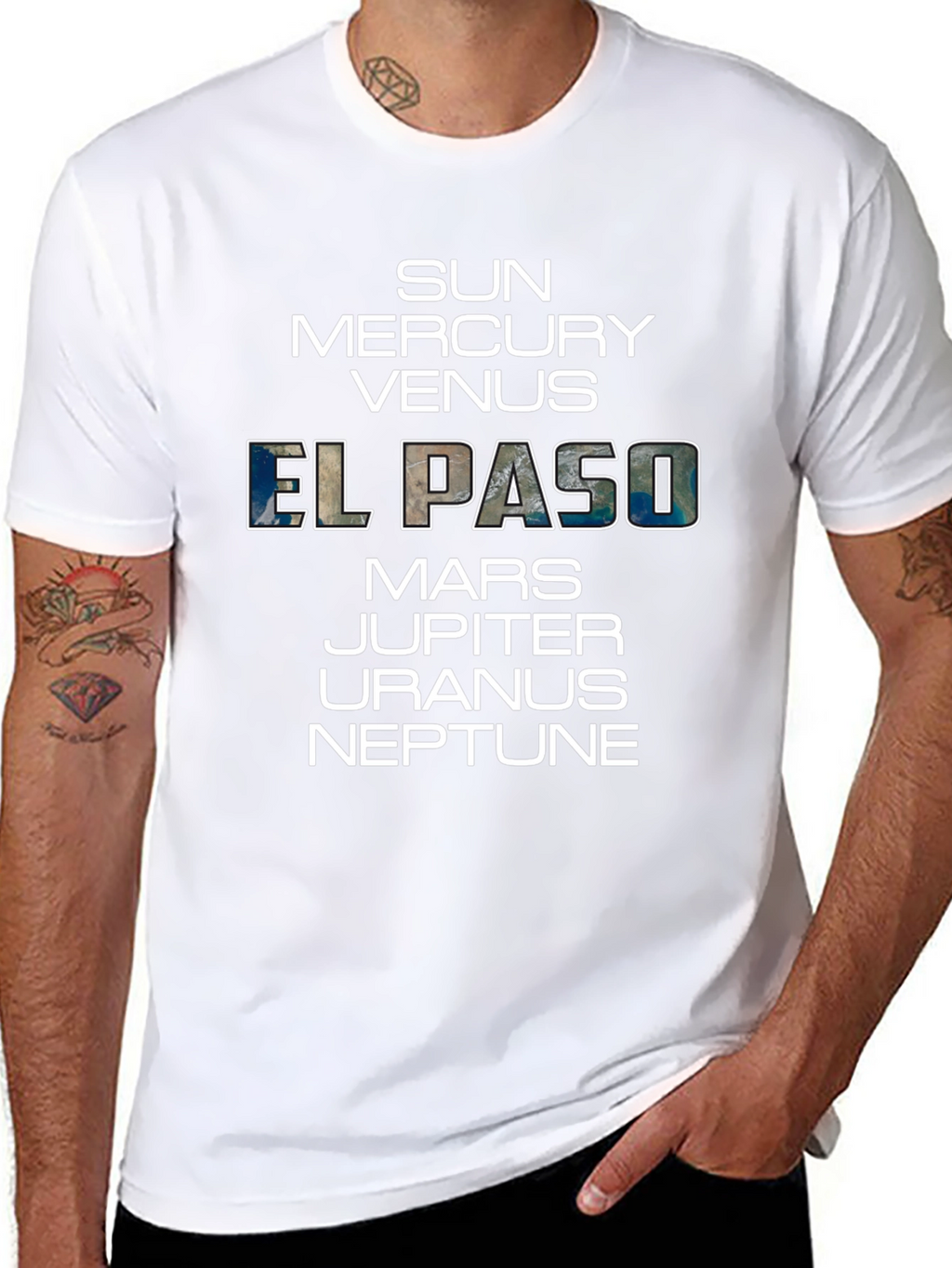 Solar System Planets Tee - El Paso Graphic T-Shirt