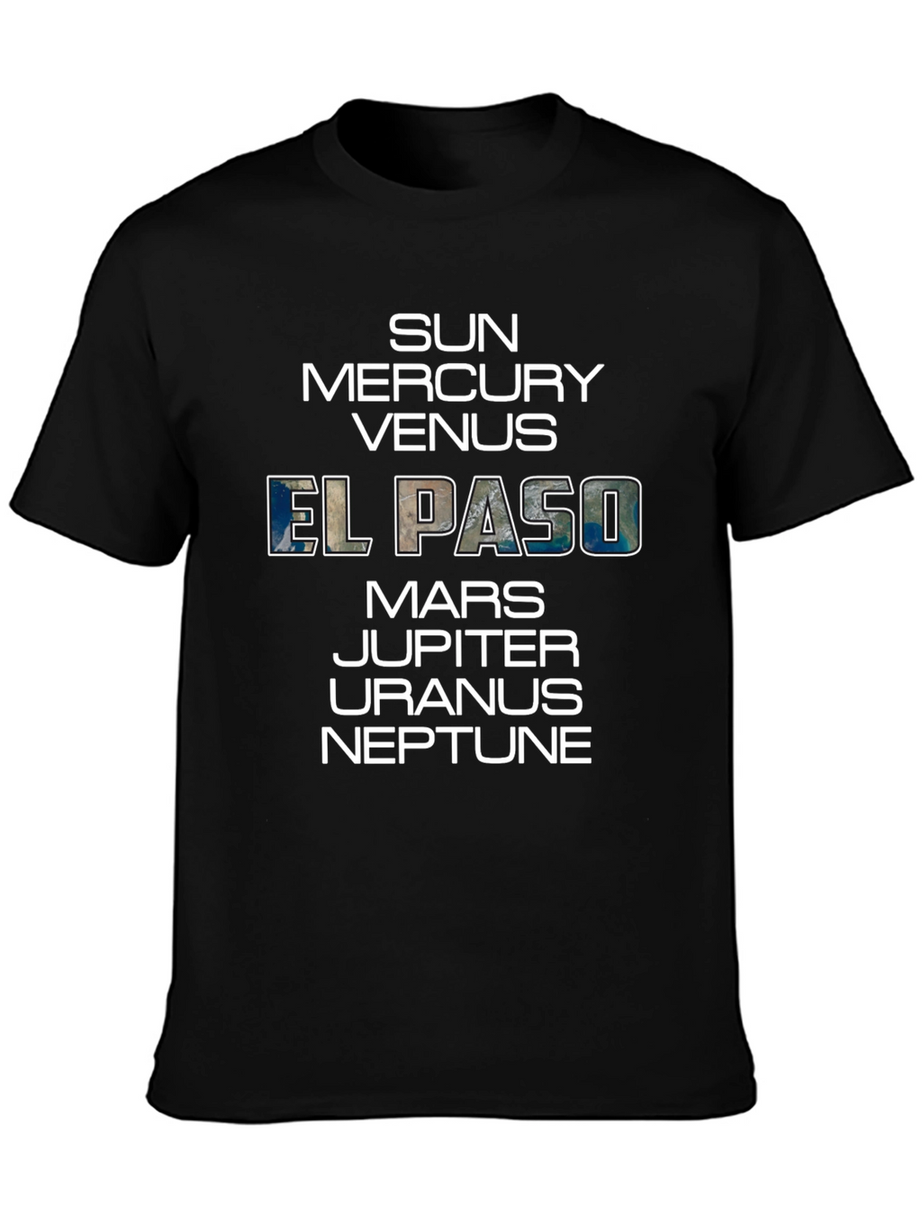 Solar System Planets Tee - El Paso Graphic T-Shirt