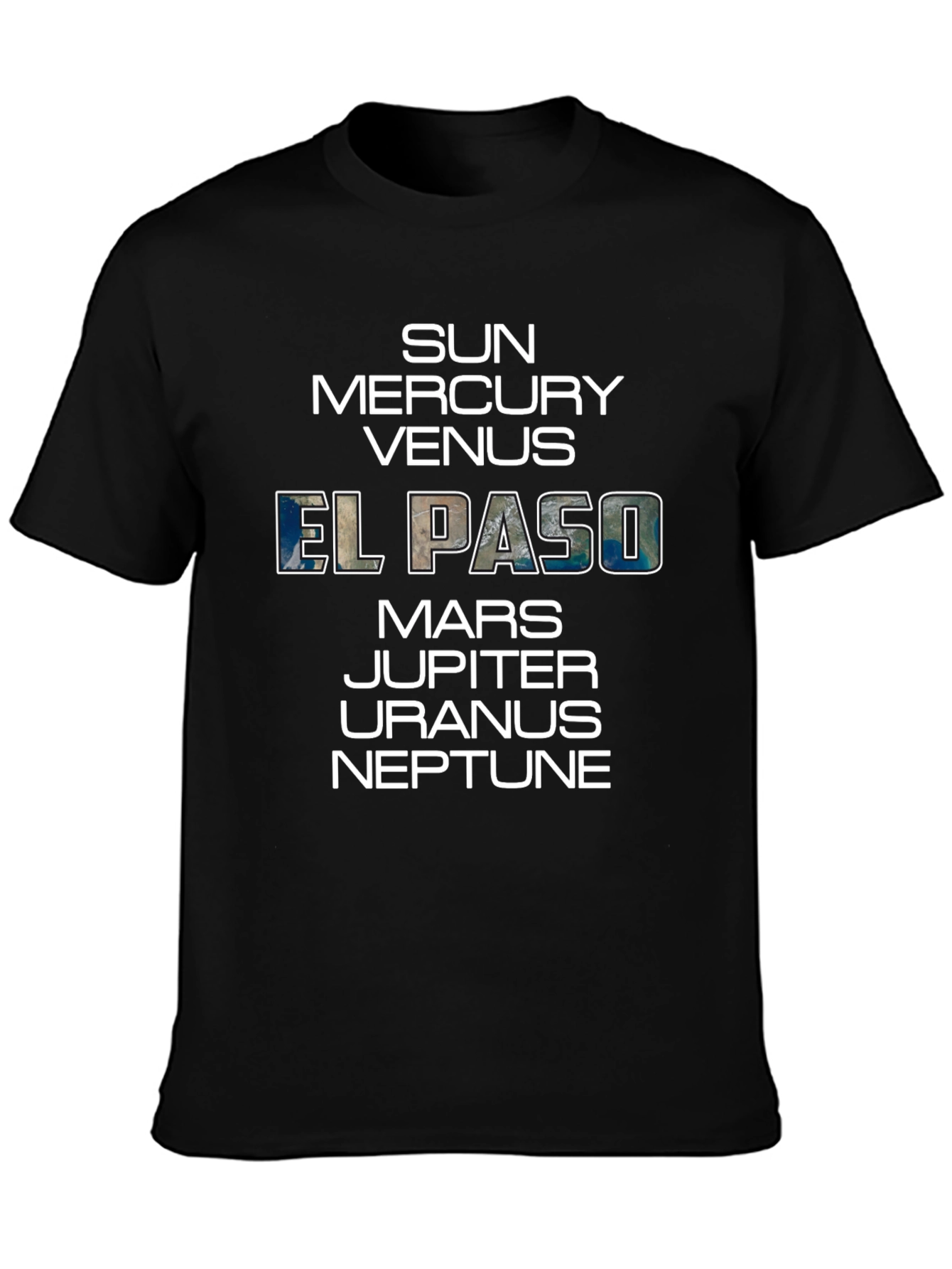 Solar System Planets Tee - El Paso Graphic T-Shirt