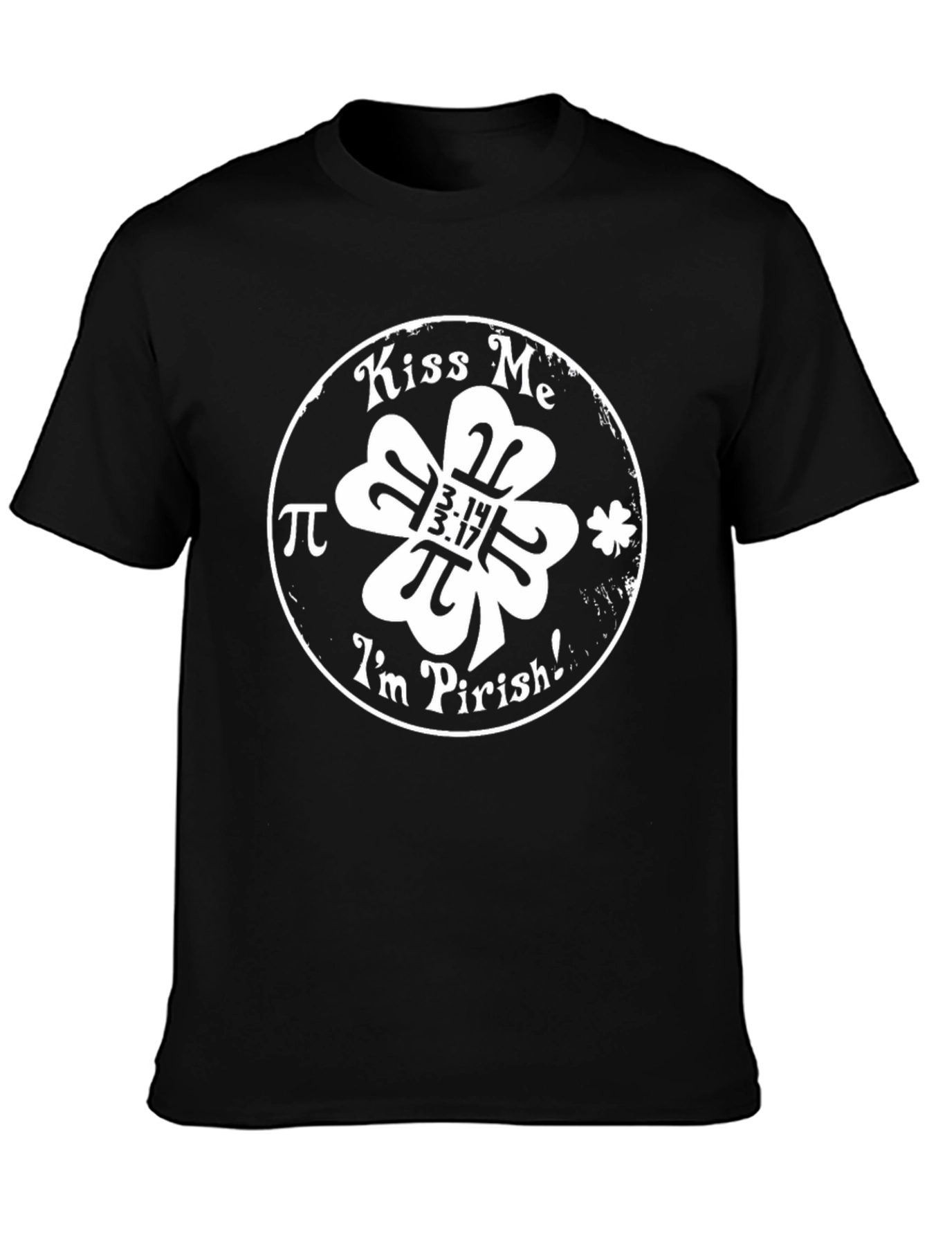 Kiss Me Im Pirish St. Patricks Day Black T-Shirt