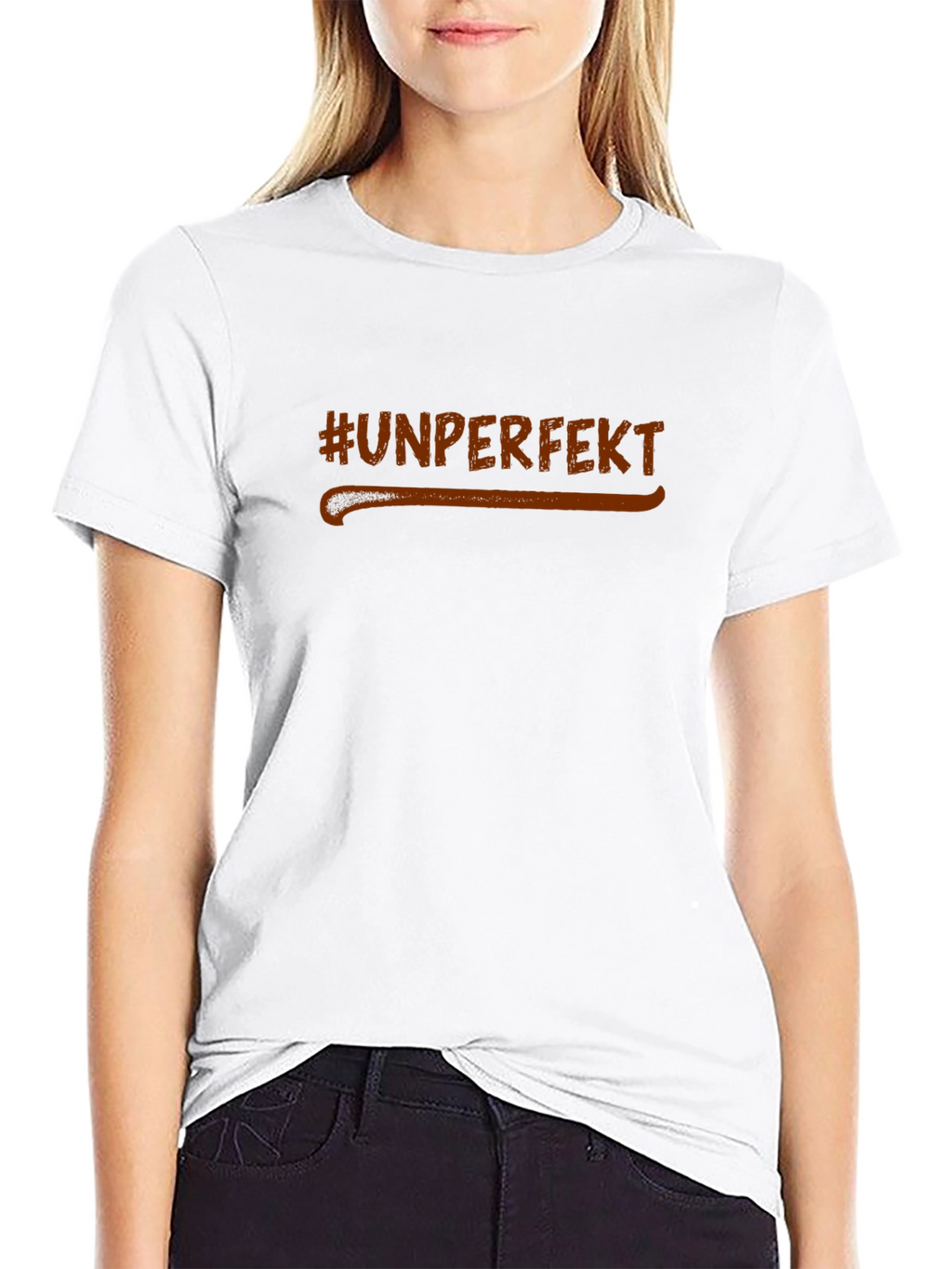#Unperfekt Black Graphic Tee