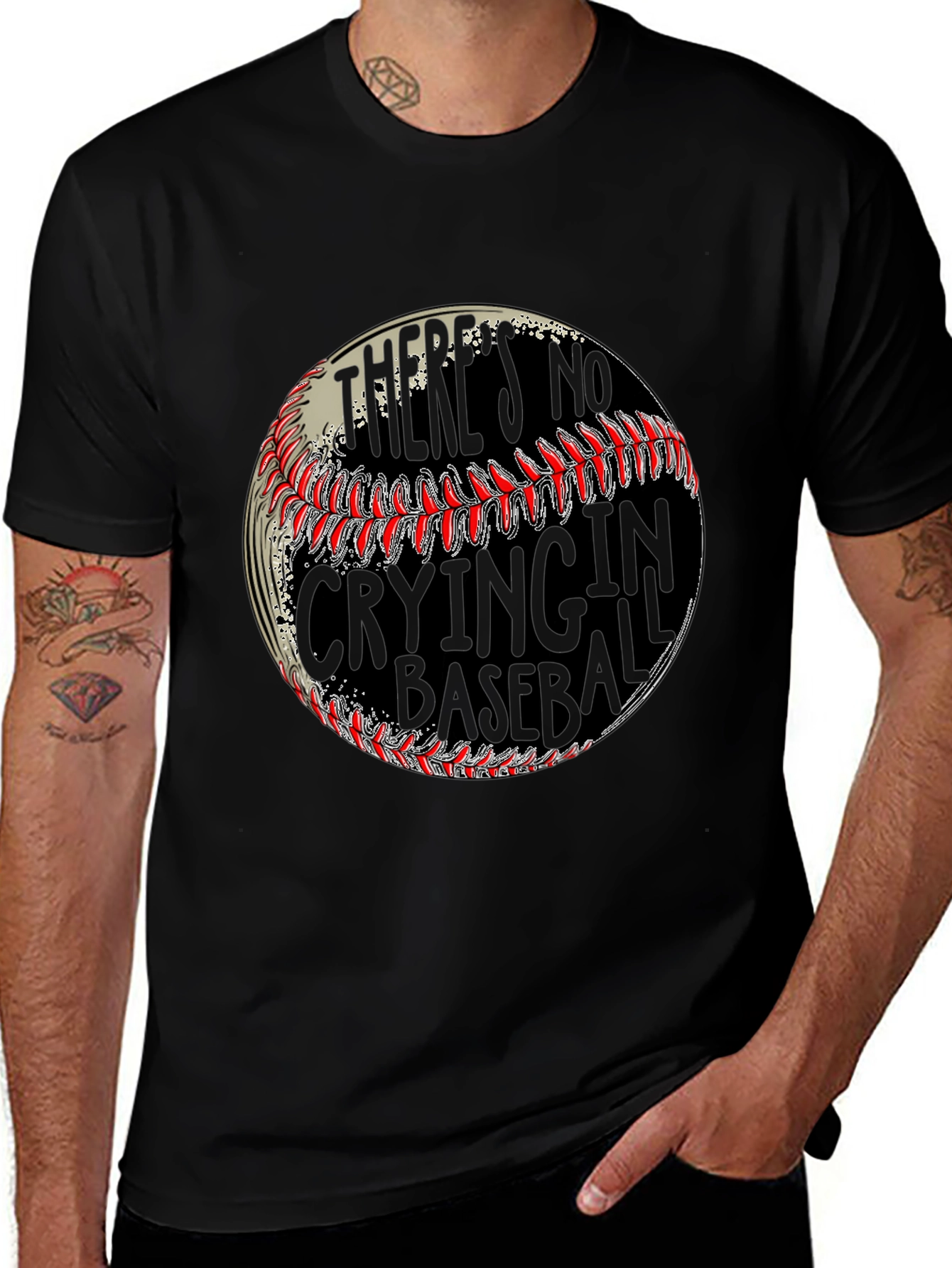 No Crying in Baseball Graphic Tee