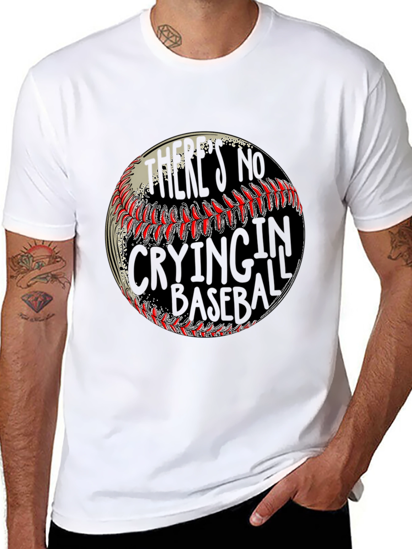 No Crying in Baseball Graphic Tee