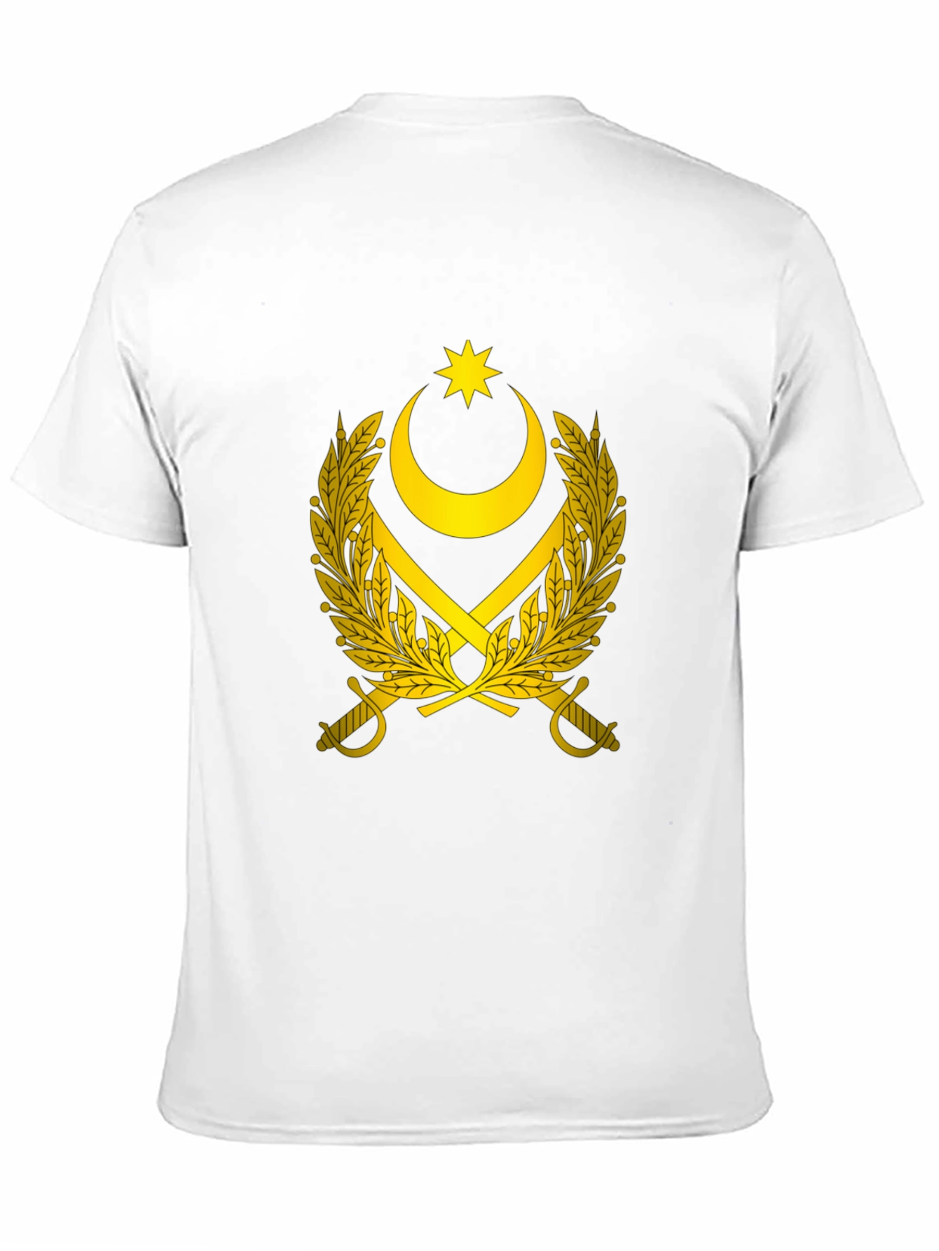 Emblem Tee - Crescent Star & Swords Graphic T-Shirt