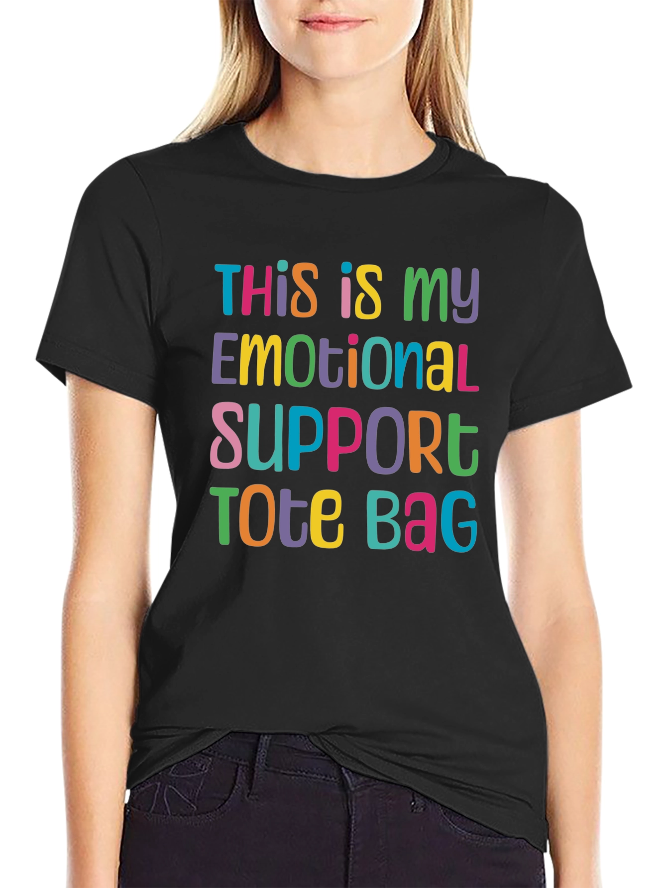Emotional Support Tote Bag T-Shirt