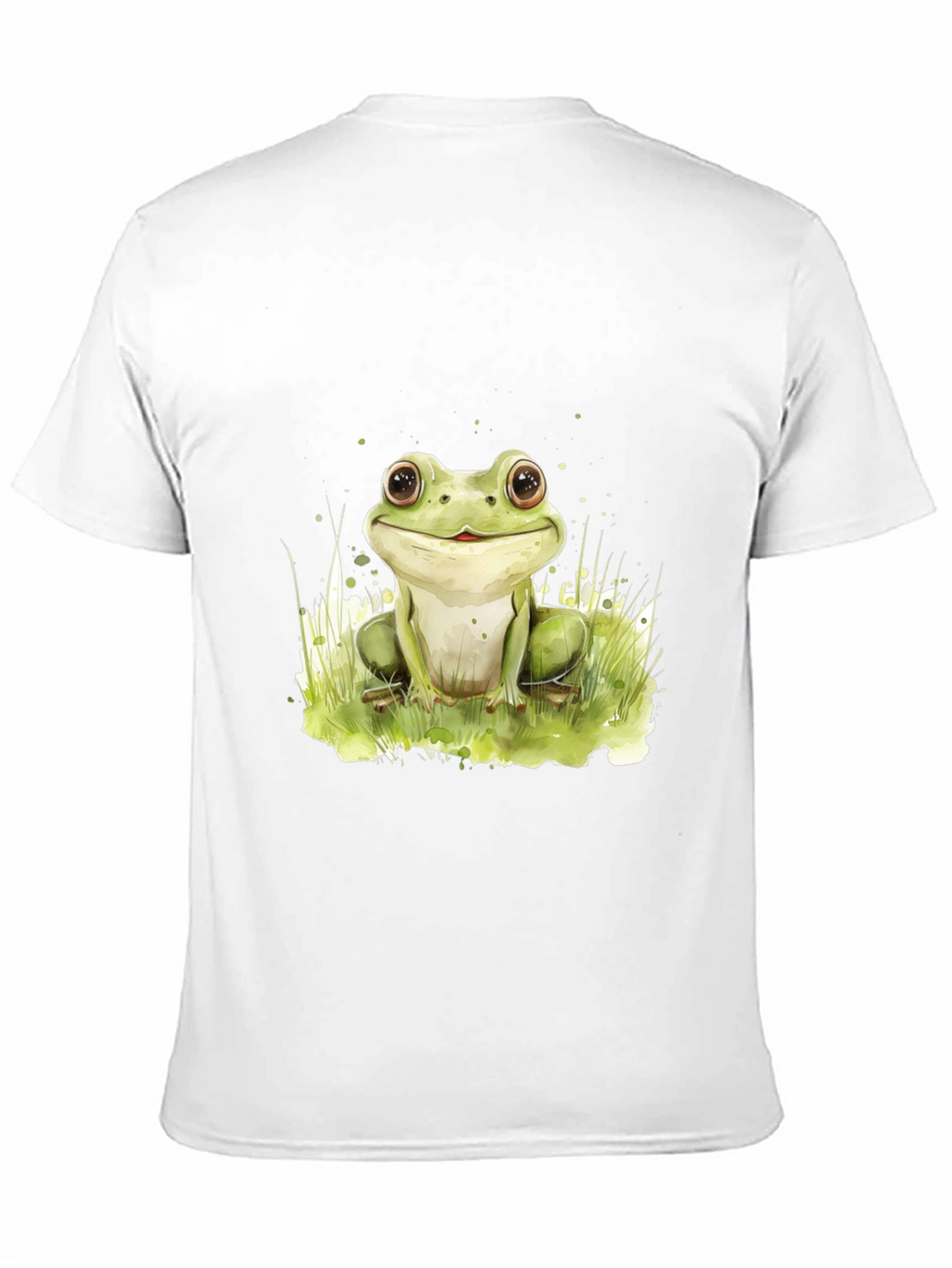 Cute Frog Graphic Black T-Shirt