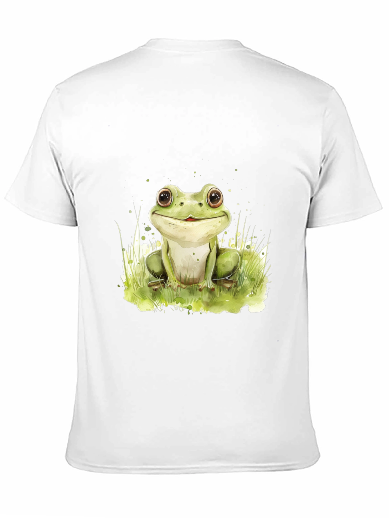 Cute Frog Graphic Black T-Shirt