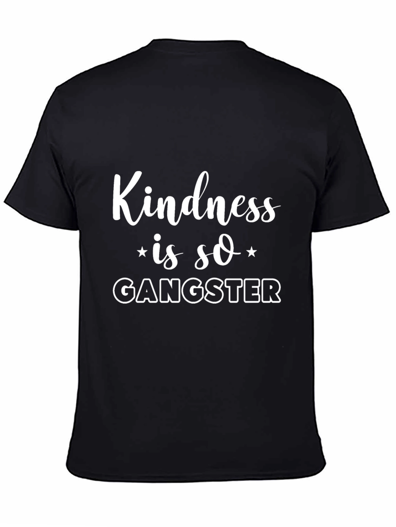 Kindness is so Gangster Black T-Shirt