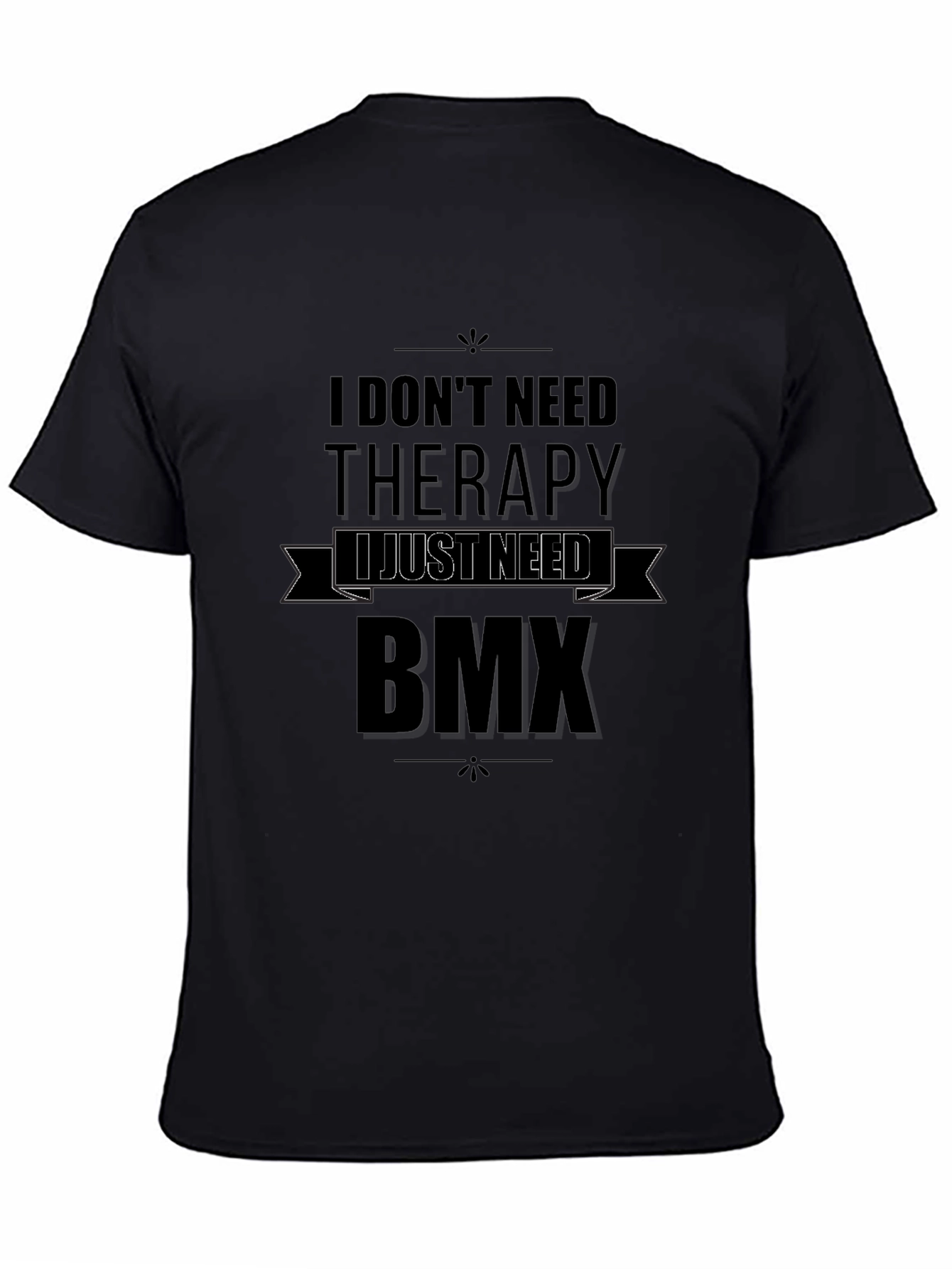 BMX Therapy T-Shirt - Black Graphic Tee