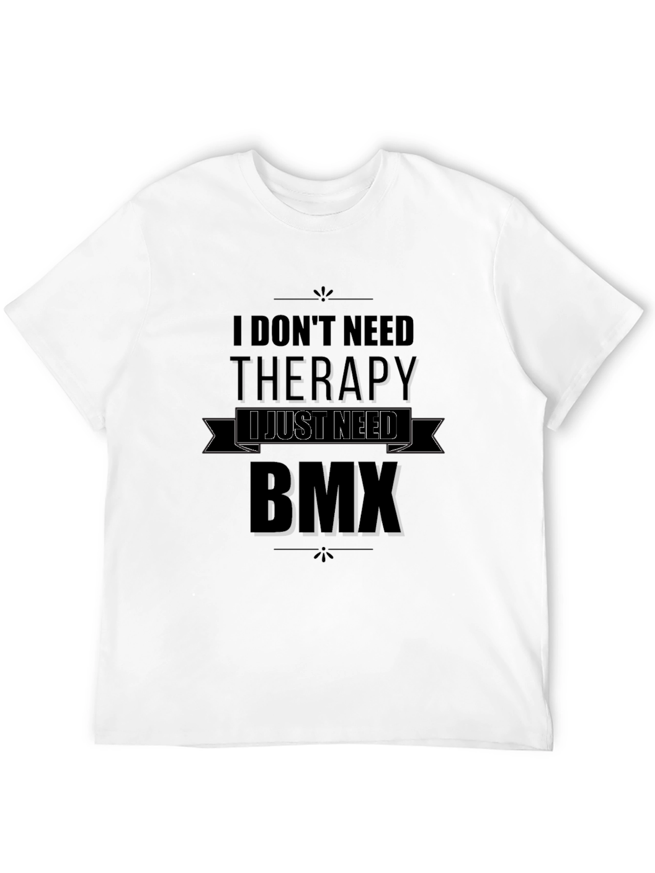 BMX Therapy T-Shirt - Black Graphic Tee