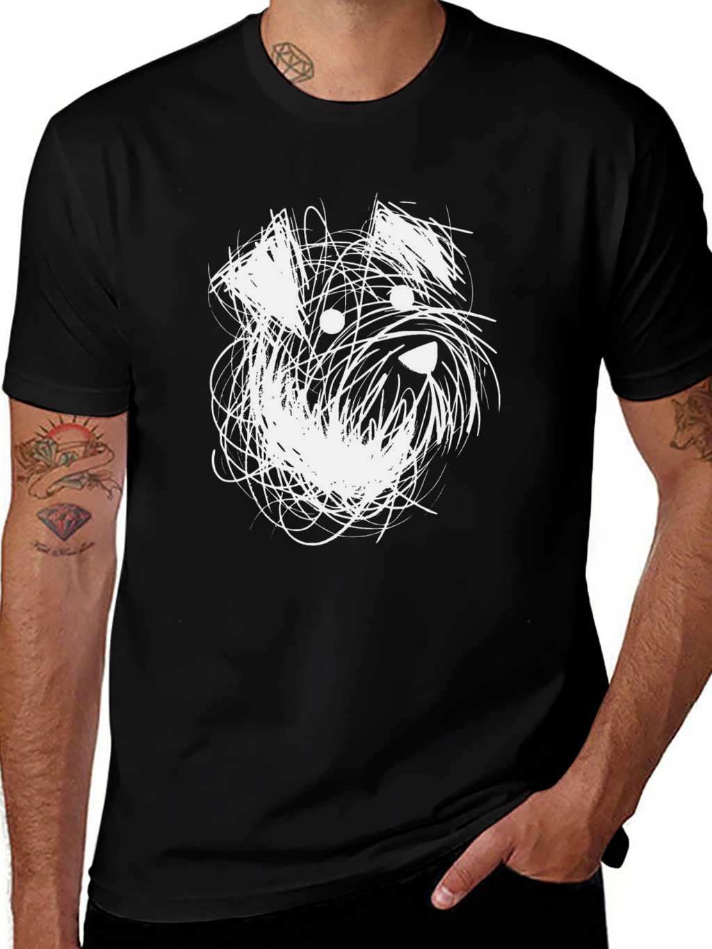 Dog Doodle Graphic Tee - Casual Comfort