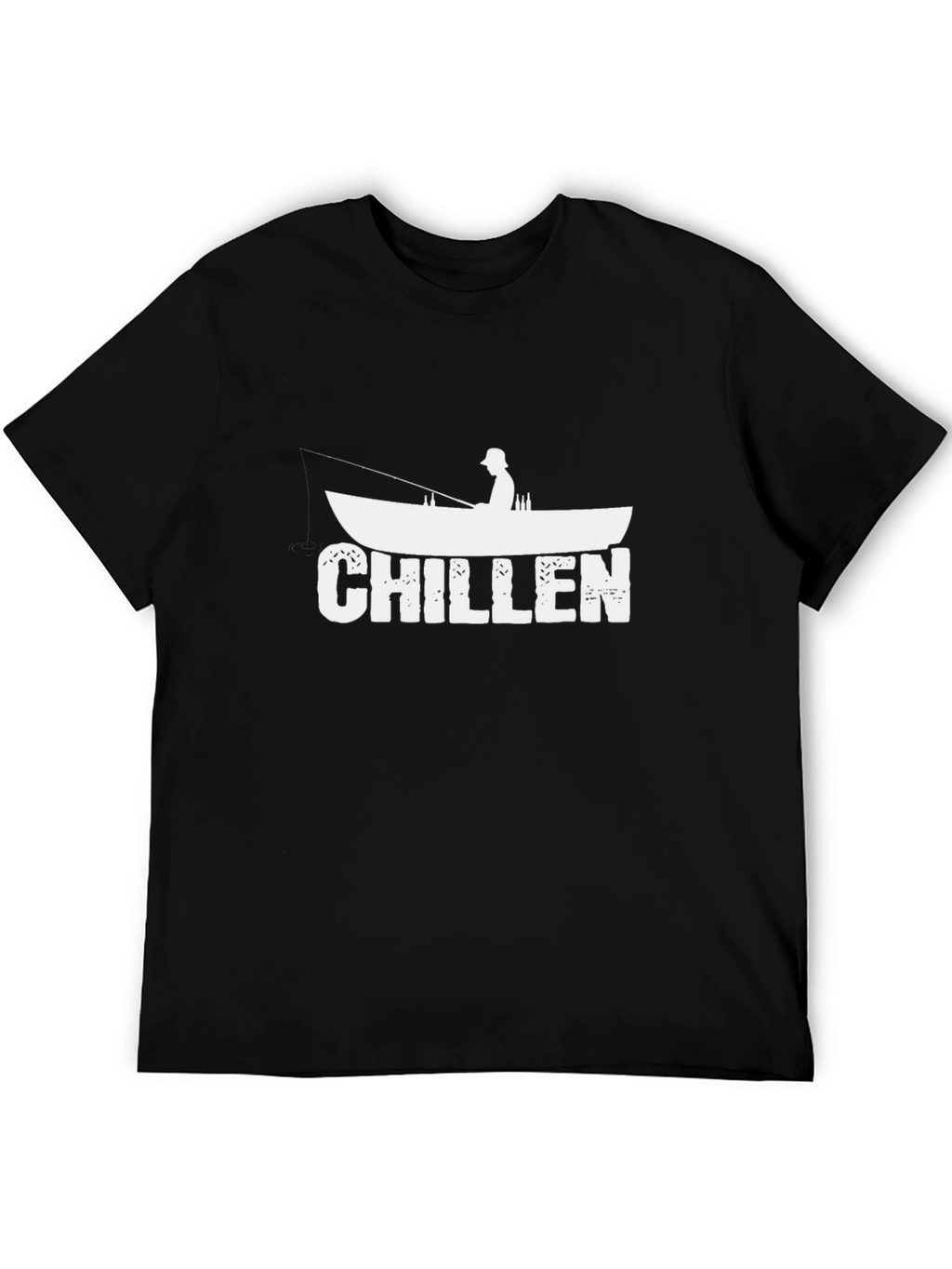 Chillen Fishing Boat Graphic T-Shirt - Relax in Style